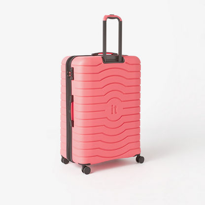 IT Textured Hardcase Trolley Bag with Retractable Handle and Wheels - 28 inches-Luggage-image-3