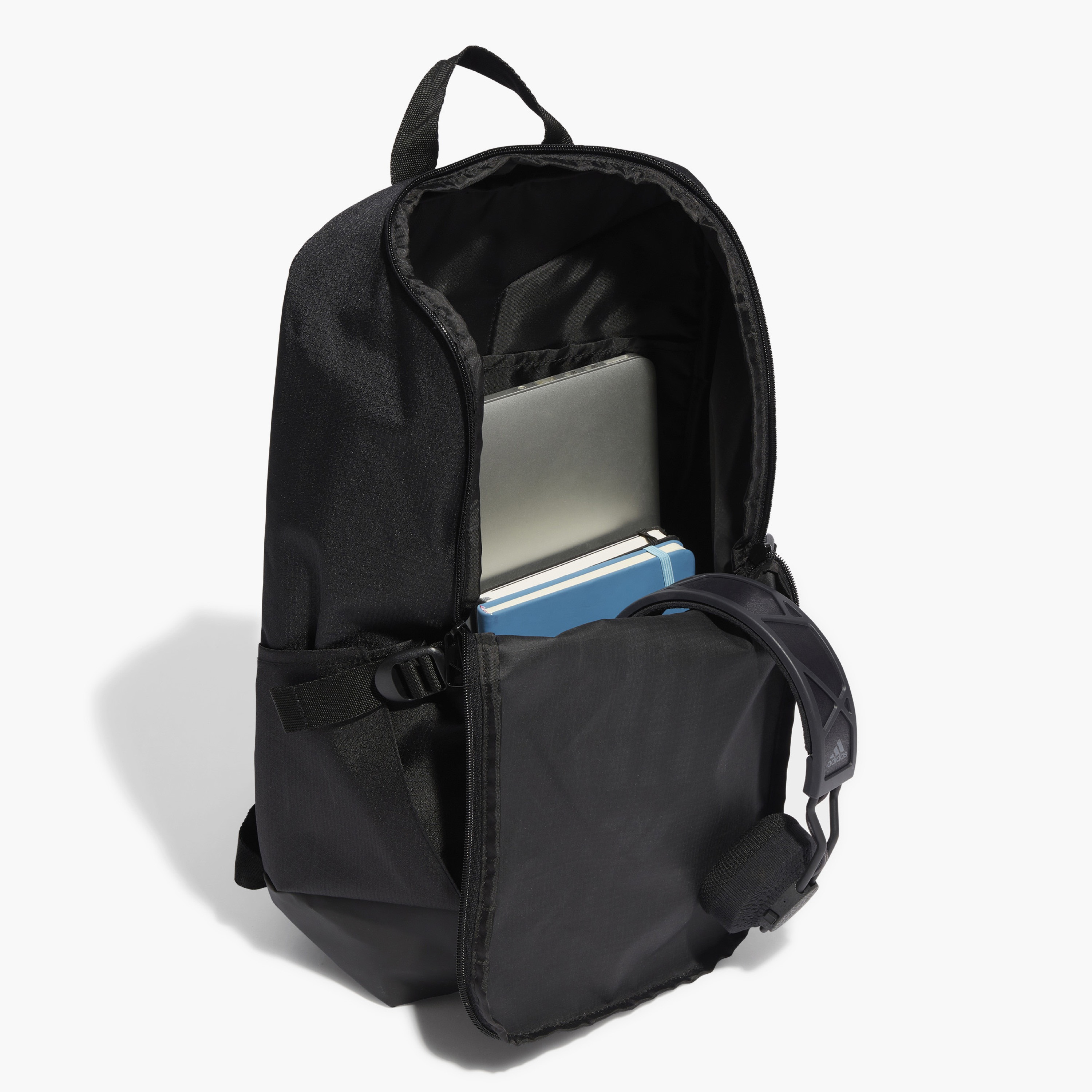 adidas Logo Striped School Backpack with Adjustable Shoulder Straps - 16x30x46 cm-school-bagsandbackpacks-backpacks-image-3