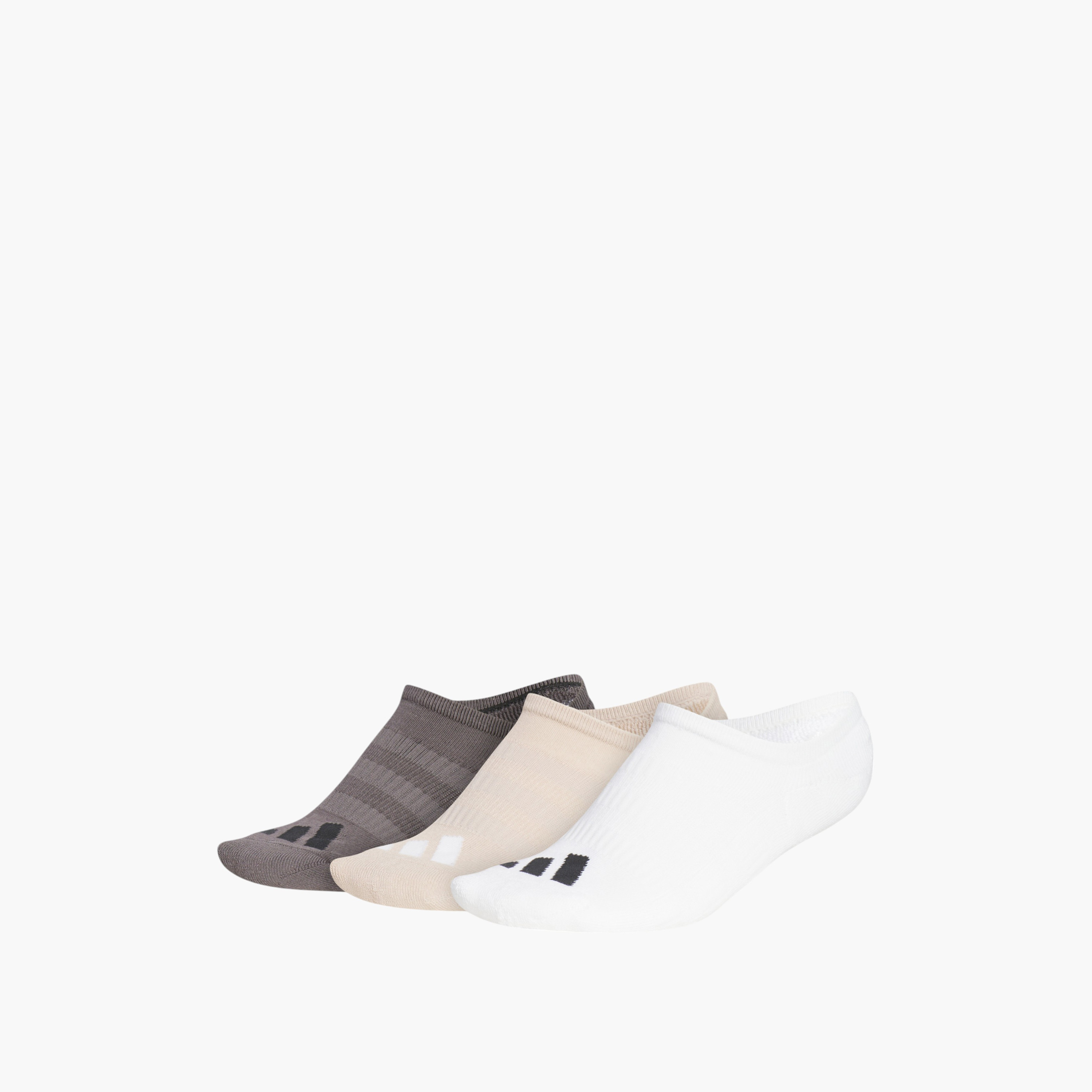 طقم جوارب غير مرئية 3 أزواج من أديداس - IQ2885 -men-socks-image-1