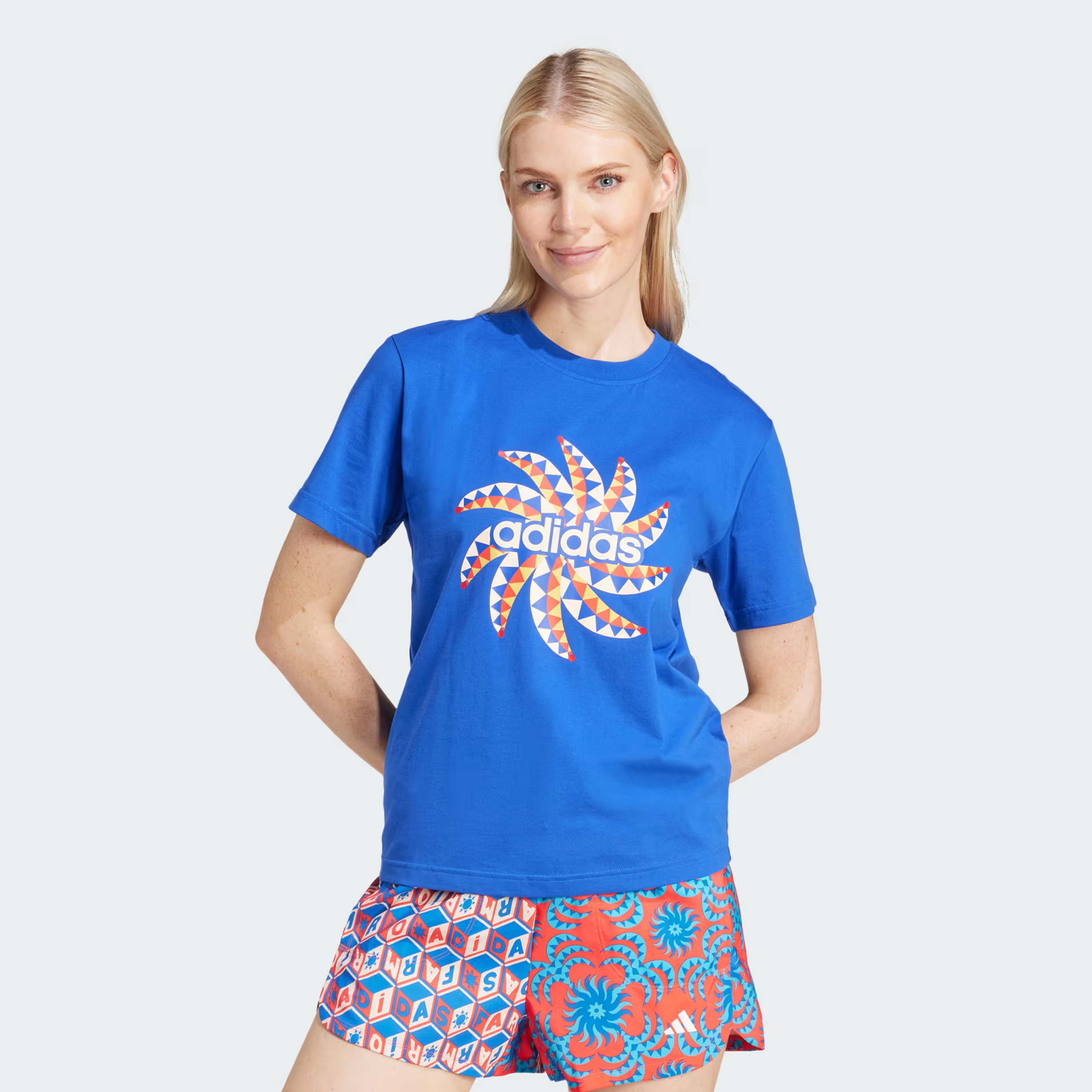 adidas Women's x FARM Rio Graphic T-Shirt IQ4485|OE-women-clothing-tshirts-image-1