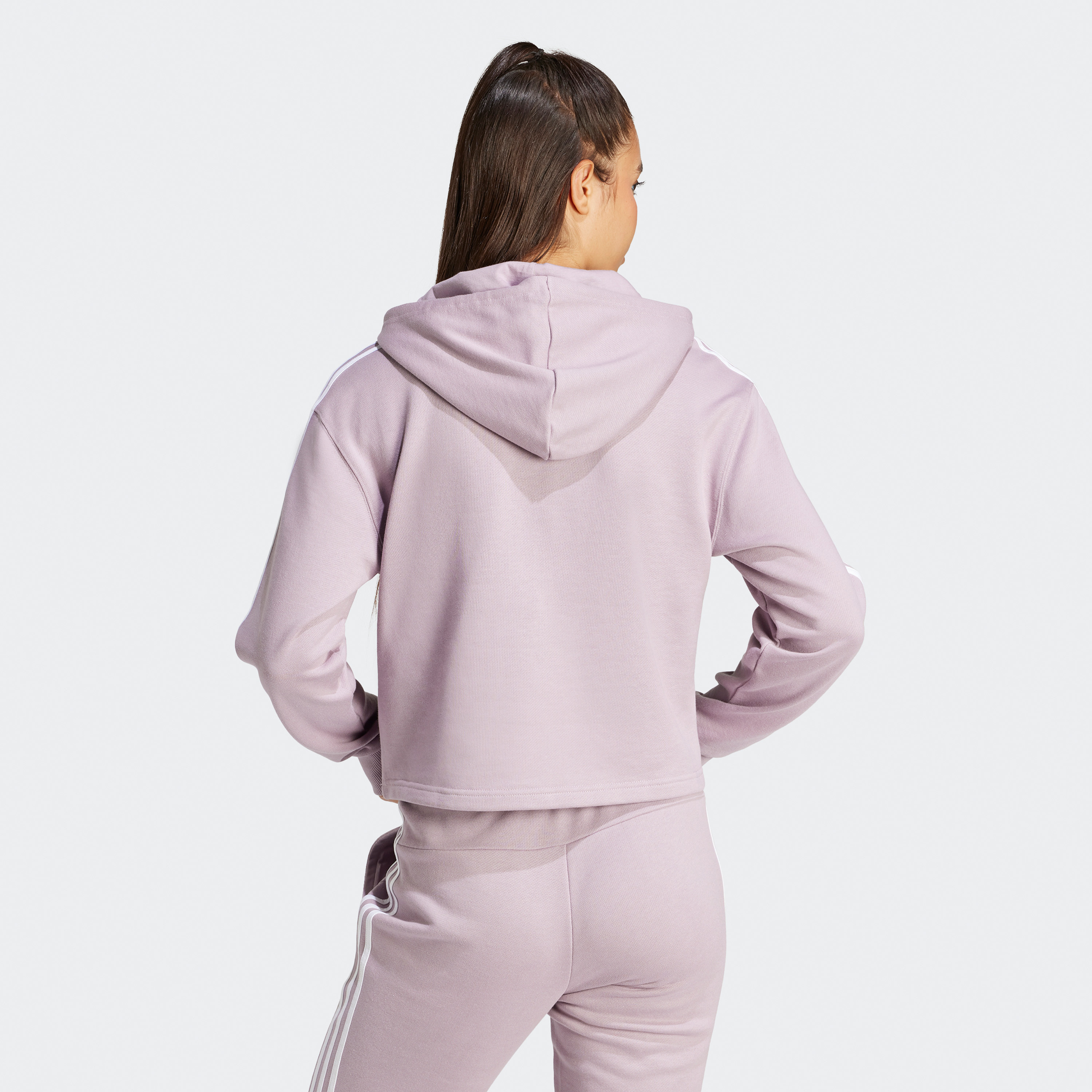أديداس - هودي كروب ايسنشالز بثلاثة خطوط تيري فرنسي IR5396-sports-women-clothing-hoodiesandsweatshirts-image-2