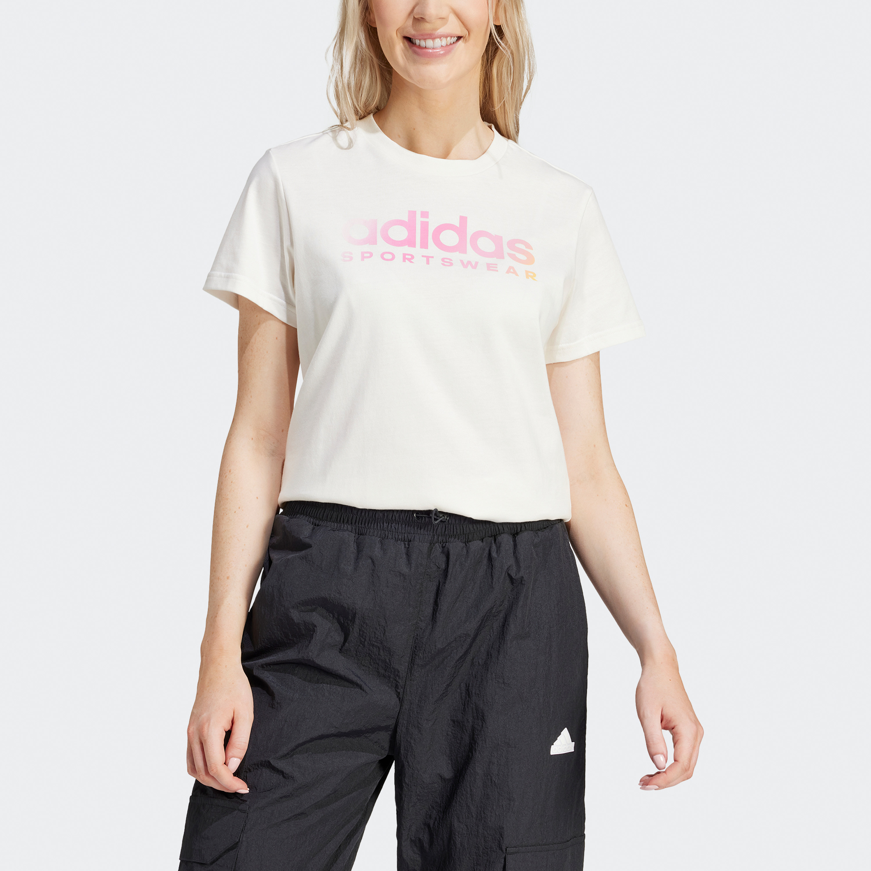 adidas Women's The Soft Side Linear T-Shirt IR5890|OE-sports-women-clothing-tshirtsandvests-image-4
