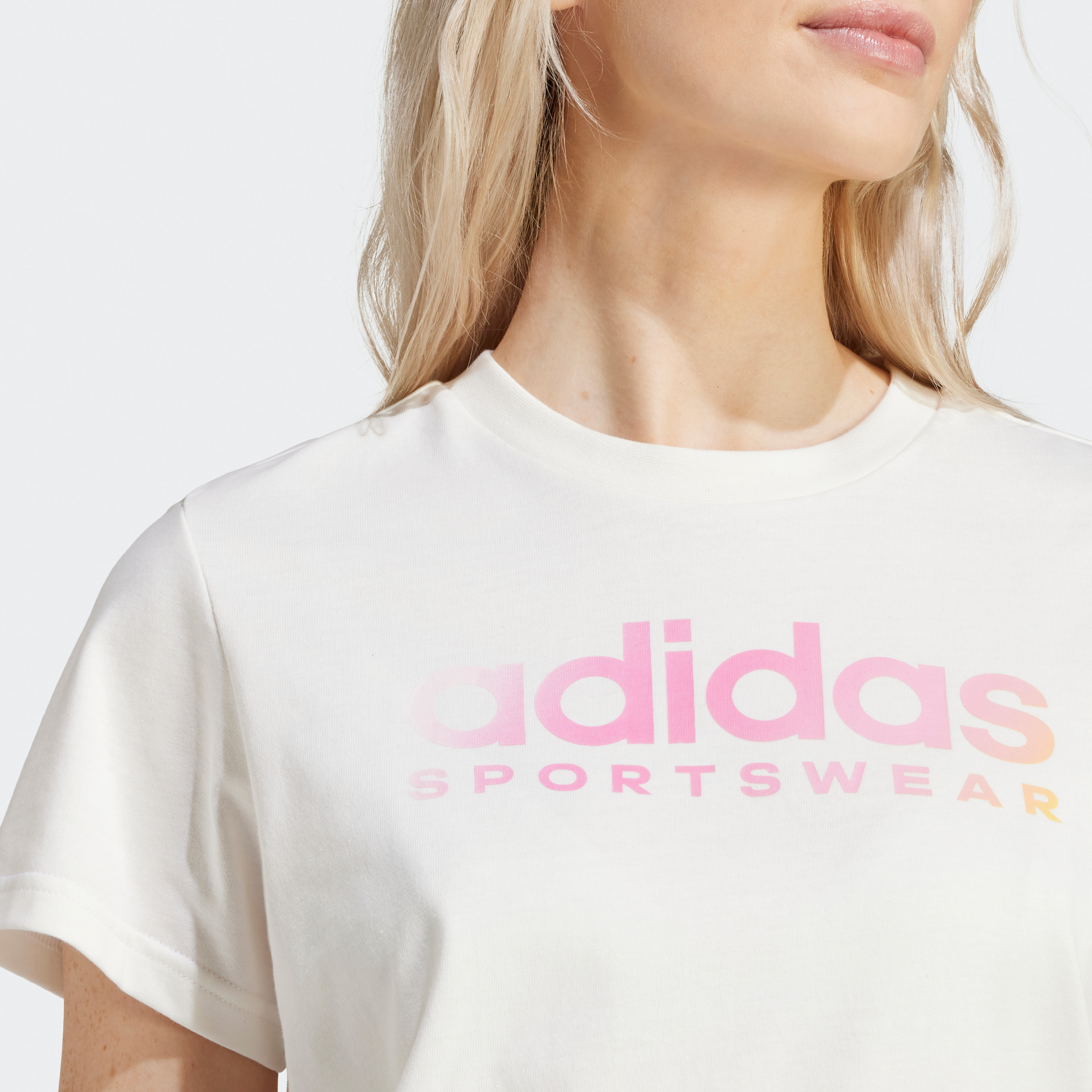 adidas Women's The Soft Side Linear T-Shirt IR5890|OE-sports-women-clothing-tshirtsandvests-image-6