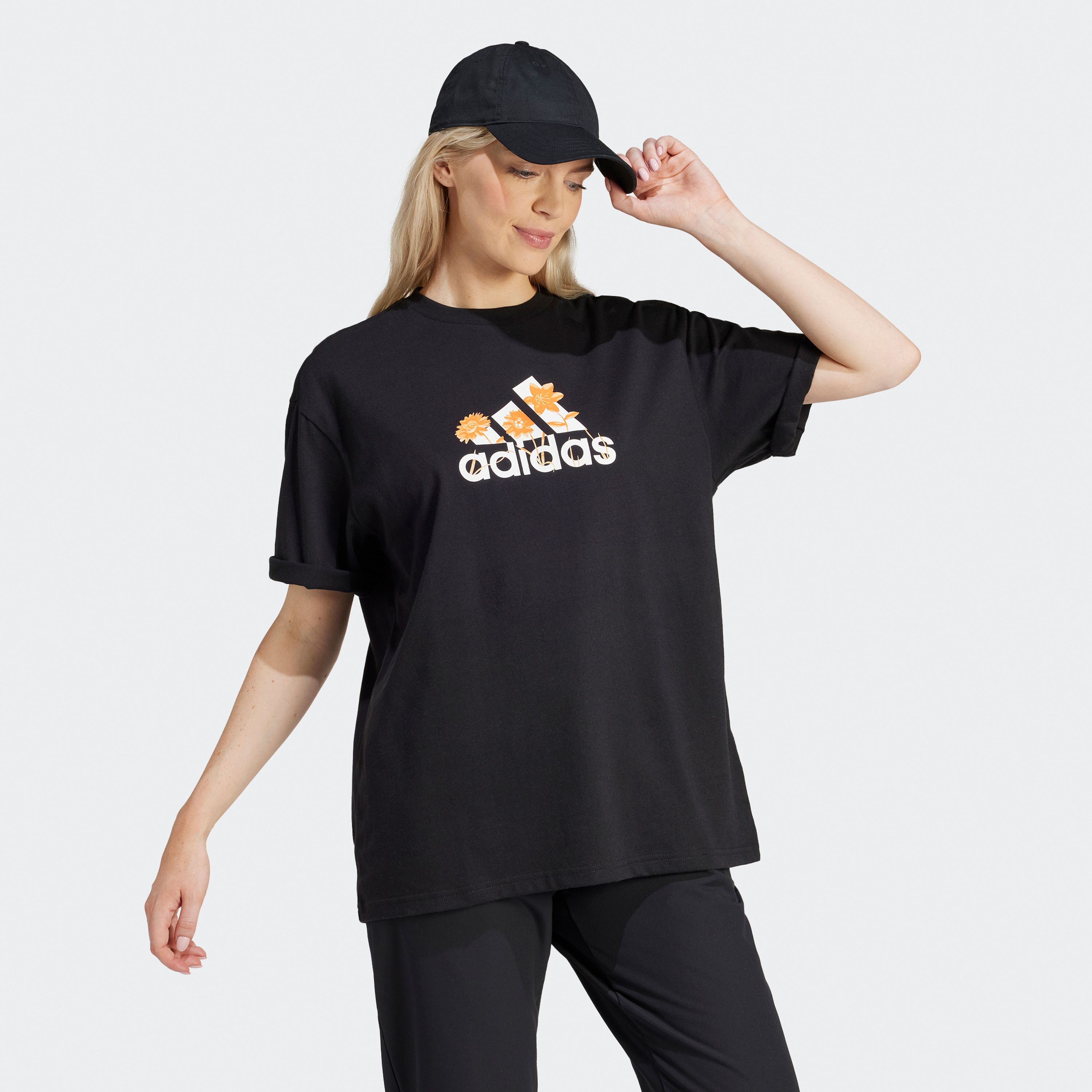 أديداس - تيشيرت فلاور باك بشعار مورد IR5896-sports-women-clothing-tshirtsandvests-image-3