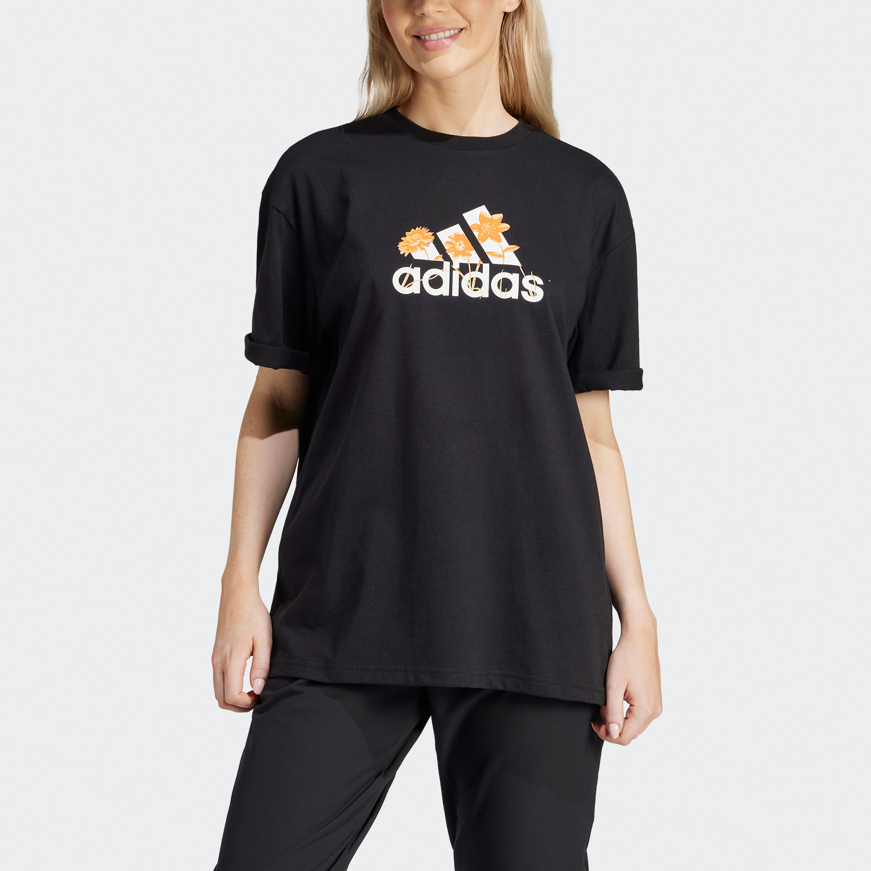 أديداس - تيشيرت فلاور باك بشعار مورد IR5896-sports-women-clothing-tshirtsandvests-image-4