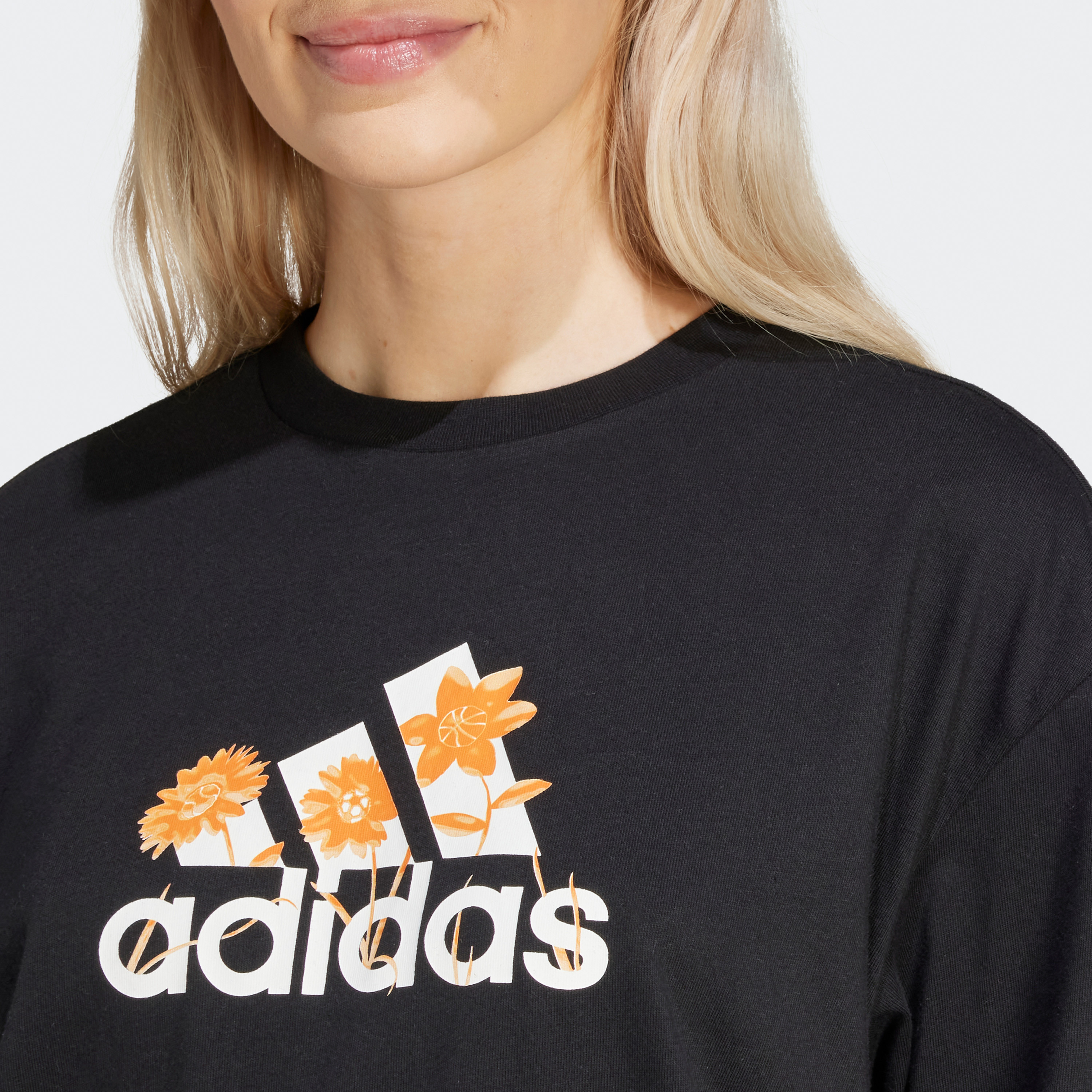 adidas Women's Flower Pack Badge of Sport T-Shirt IR5896|OE-sports-women-clothing-tshirtsandvests-image-5