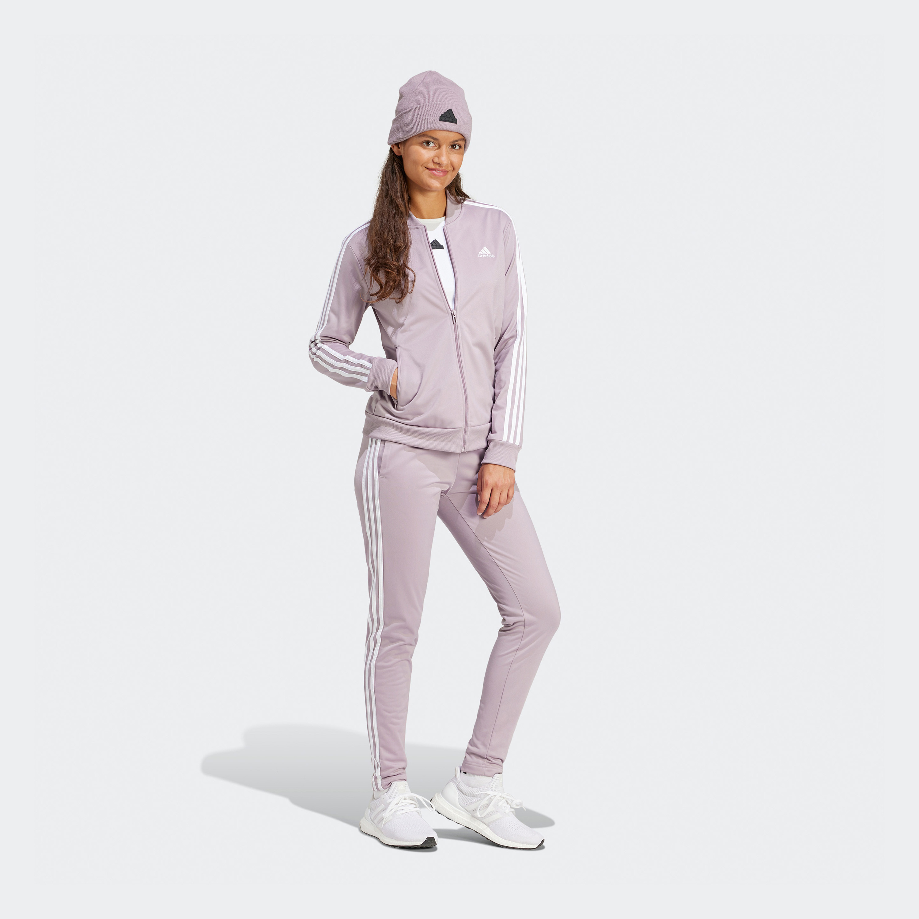 أديداس - بدلة رياضة ايسنشالز بثلاثة خطوط IS0852-women-clothing-sportswearandactivewear-trackpantsandtracksuits-image-3