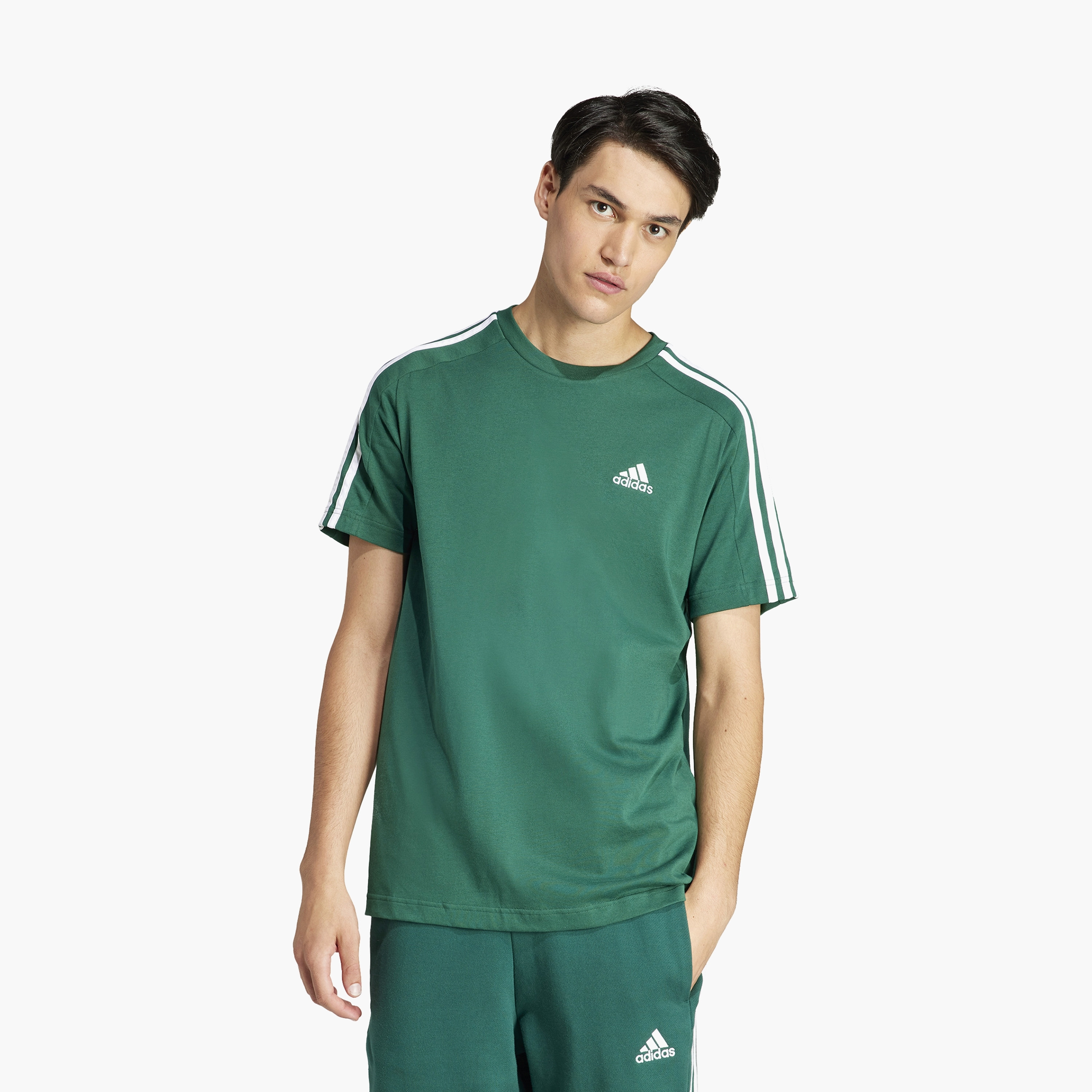 تيشيرت إسنشيالز جيرسيه 3 خطوط واحد للرجال من اديداس | OE-men-clothing-sportswearandactivewear-tshirtsandpolos-image-13
