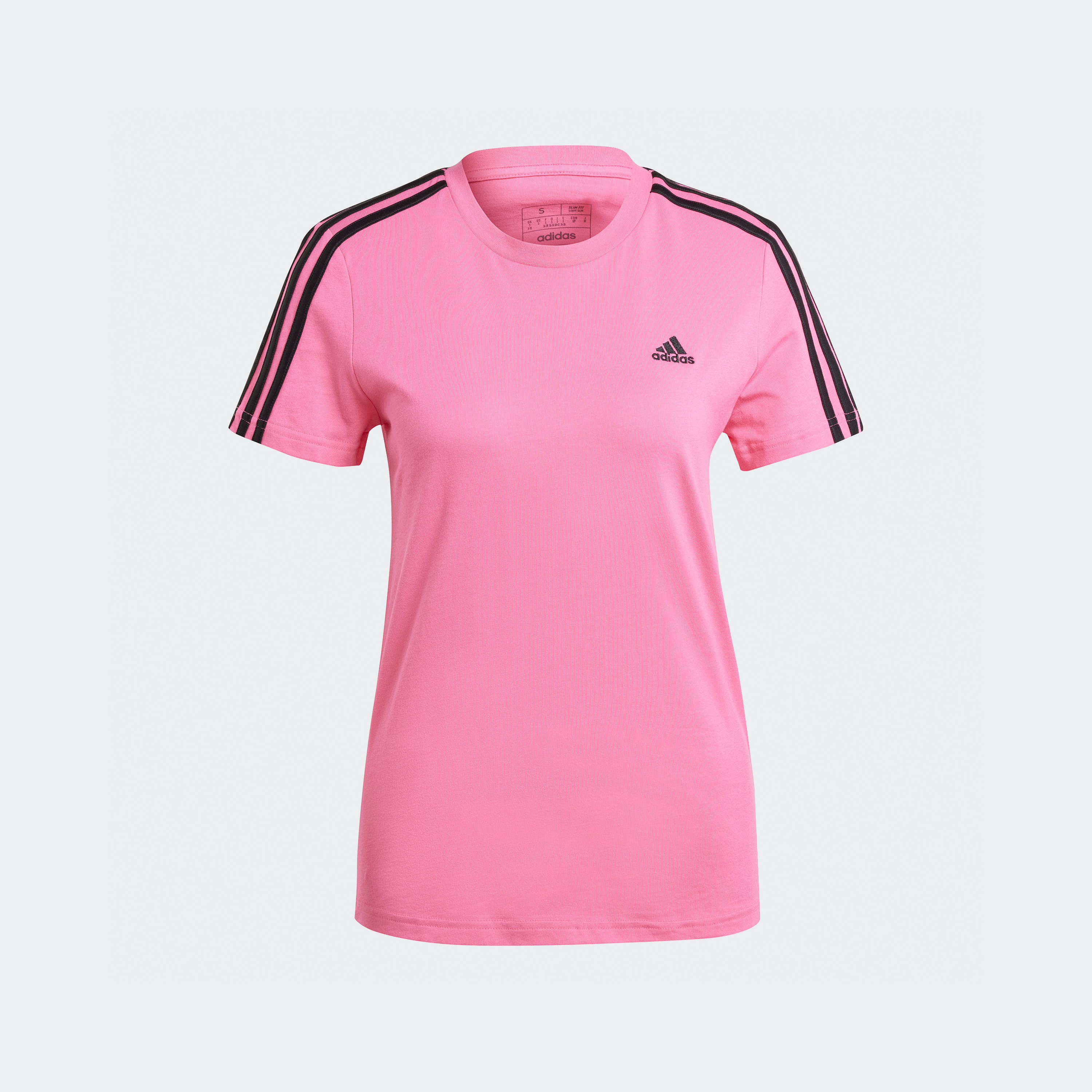 adidas Women's Essentials Slim 3-Stripes T-Shirt IS1552|OE-sports-women-clothing-tshirtsandvests-image-8