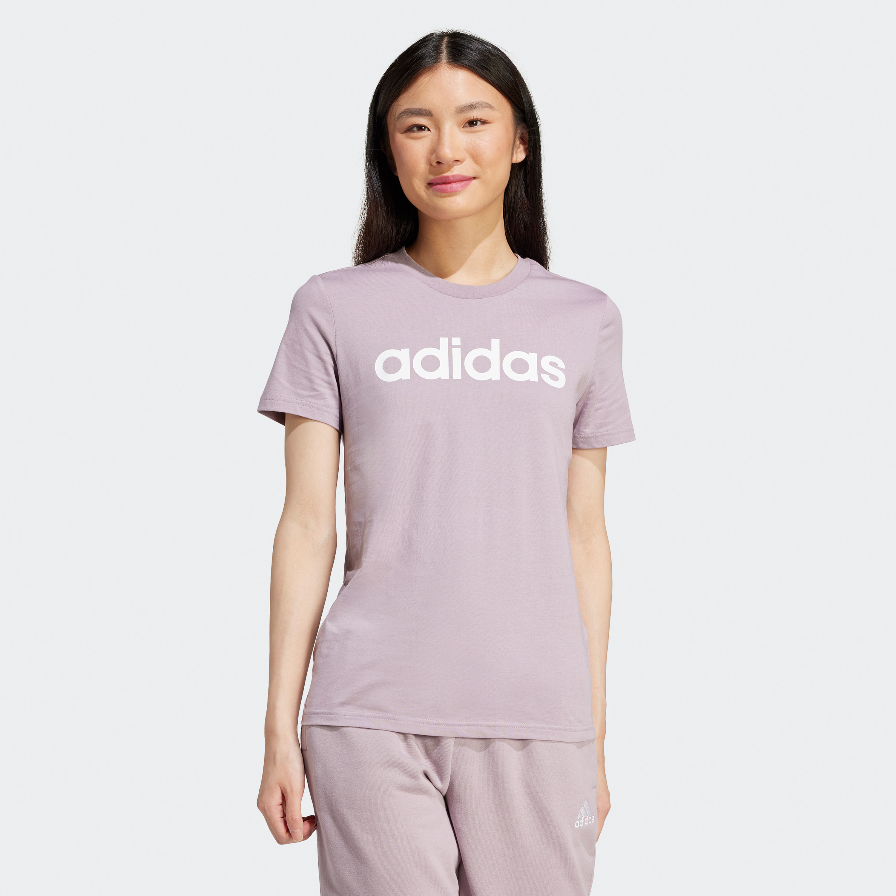 adidas Women's Essentials Slim Logo T-Shirt IS2097|OE-women-clothing-tshirts-image-1