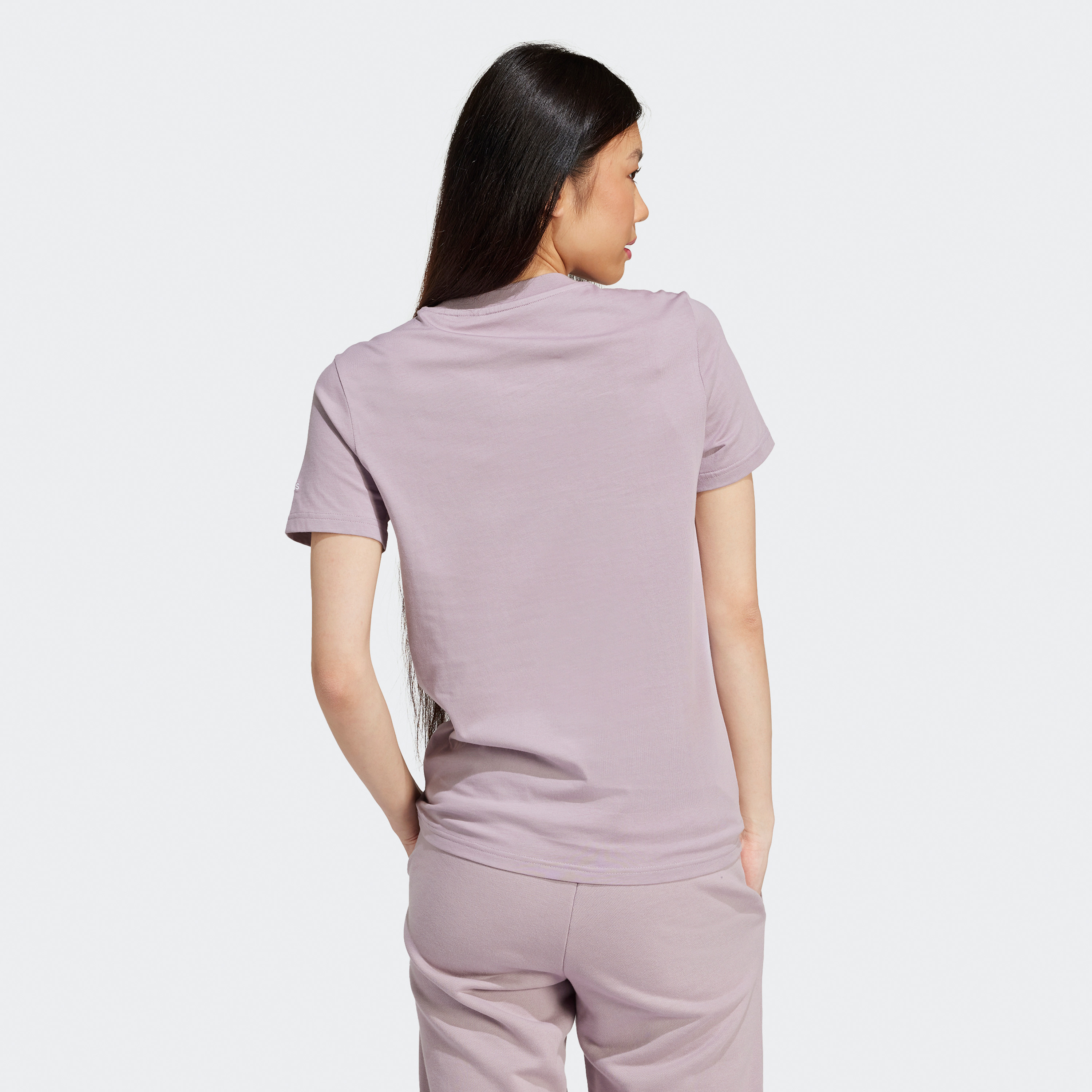 أديداس - تي شيرت سليم ايسنشالز بشعار IS2097-women-clothing-tshirts-image-2