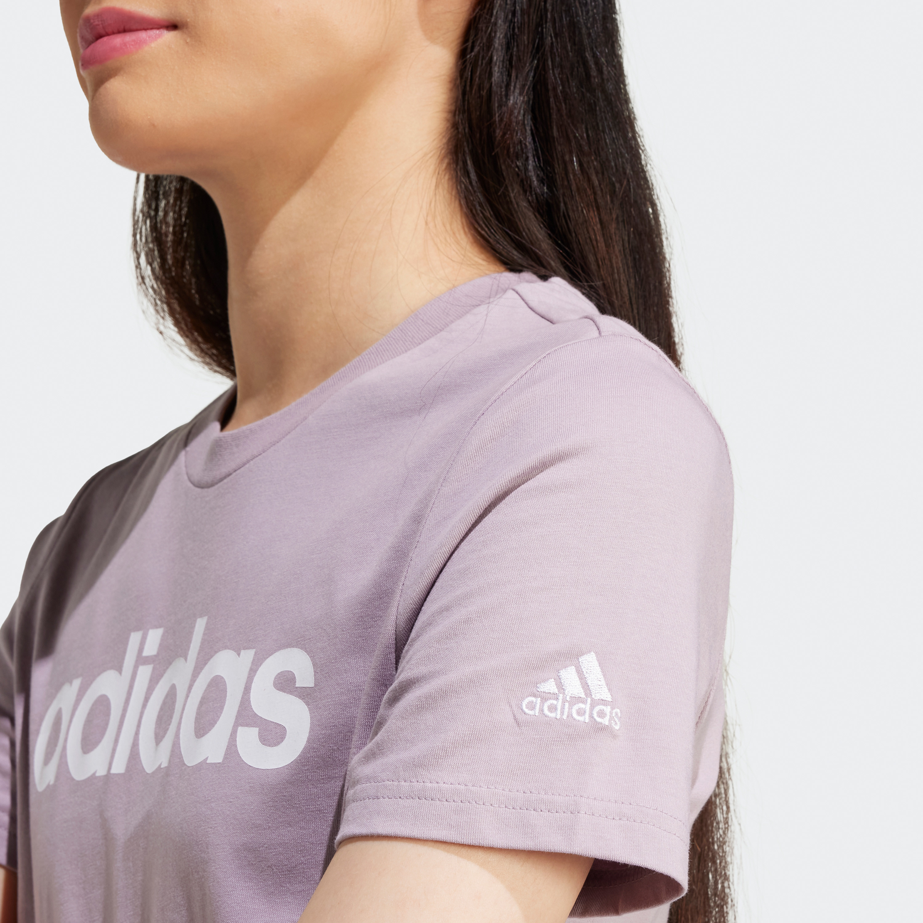 adidas Women's Essentials Slim Logo T-Shirt IS2097|OE-women-clothing-tshirts-image-6