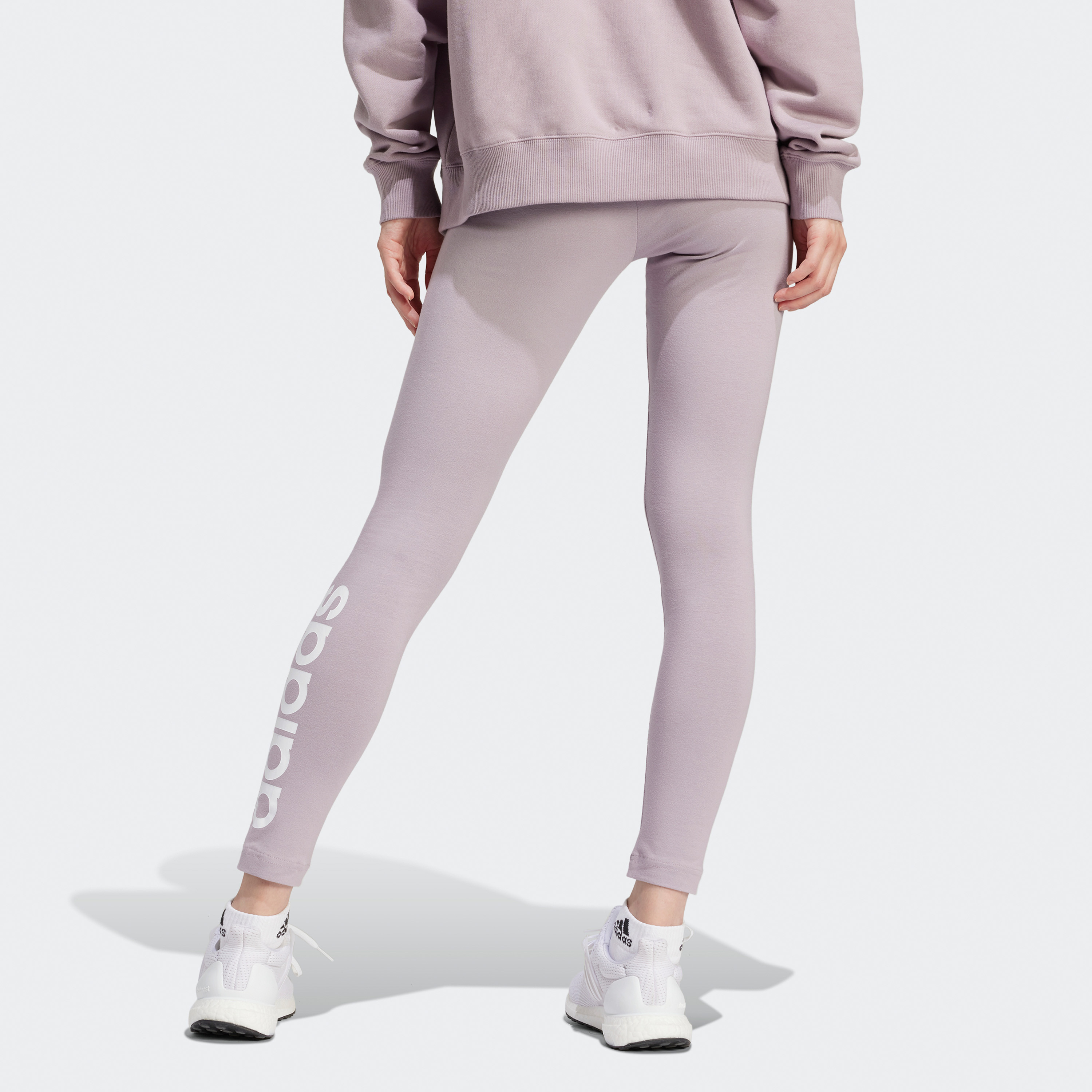 أديداس - ليقنز ايسنشال بخصر مرتفع وشعار IS2115-women-clothing-bottoms-leggings-image-2