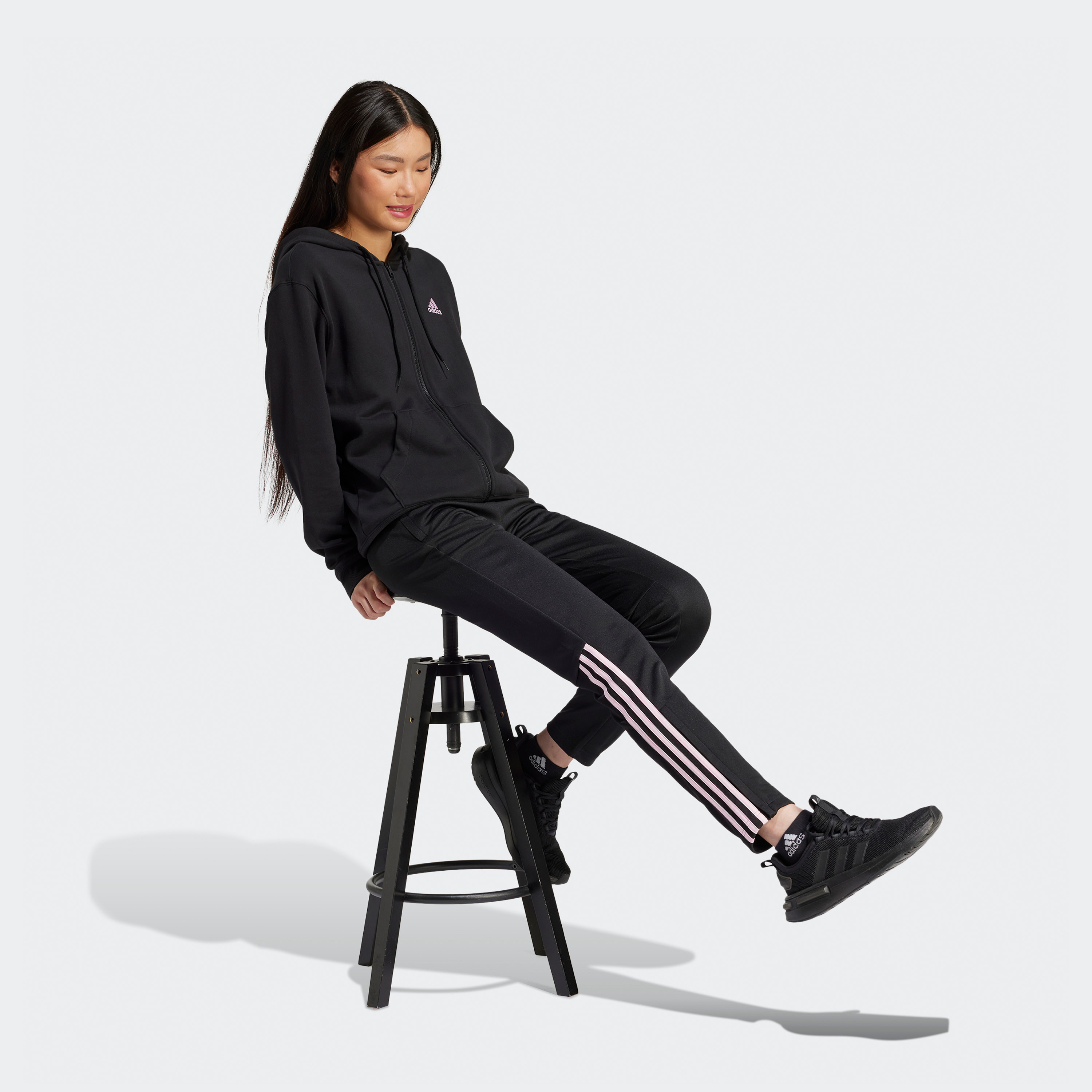 adidas Women's Sereno AEROREADY Cut 3-Stripes Slim Tapered Tracksuit Bottoms IS2143|OE-women-clothing-bottoms-joggers-image-3