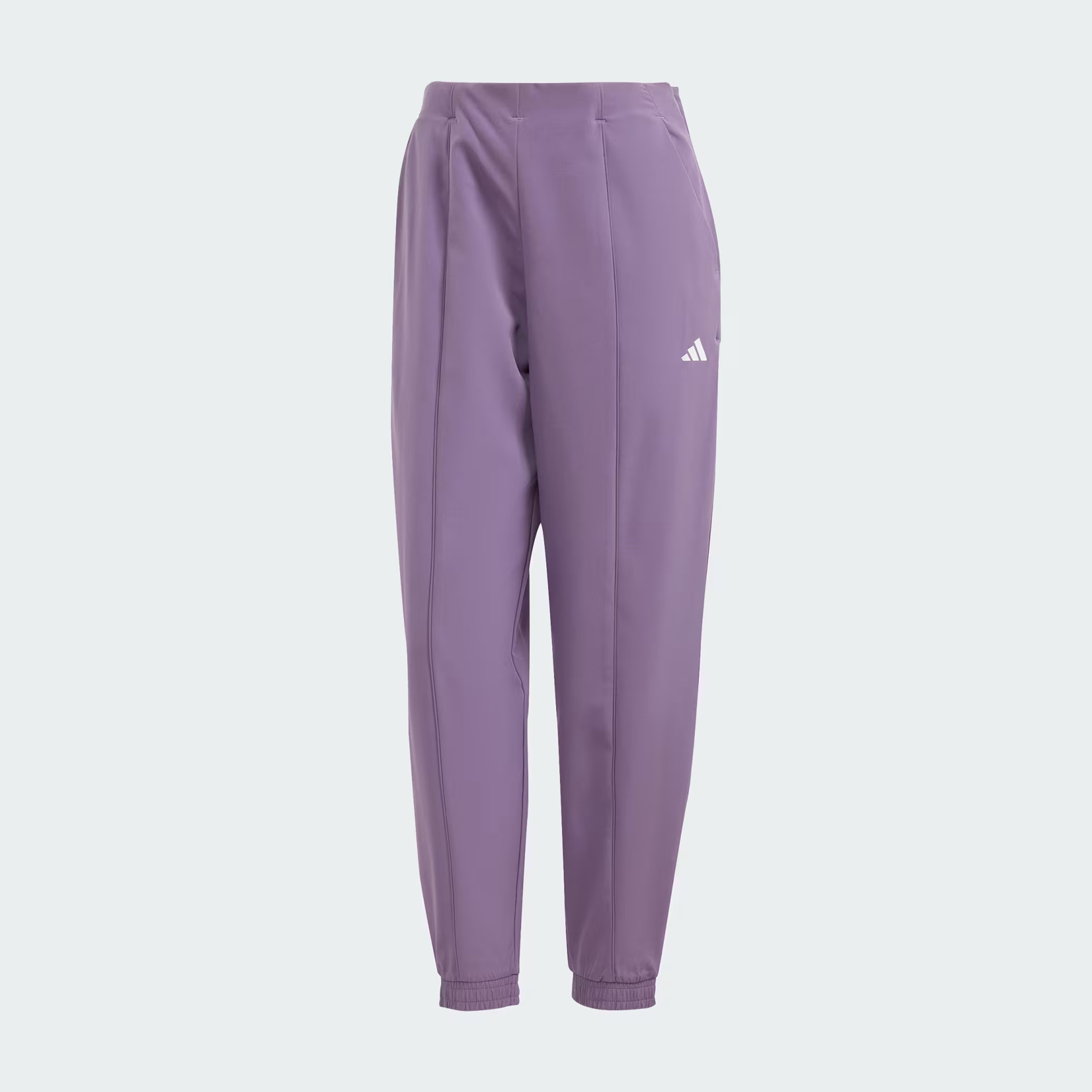 adidas Women's AEROREADY Train Essentials Minimal Branding Woven Joggers IS3978|OE-women-clothing-bottoms-joggers-image-4