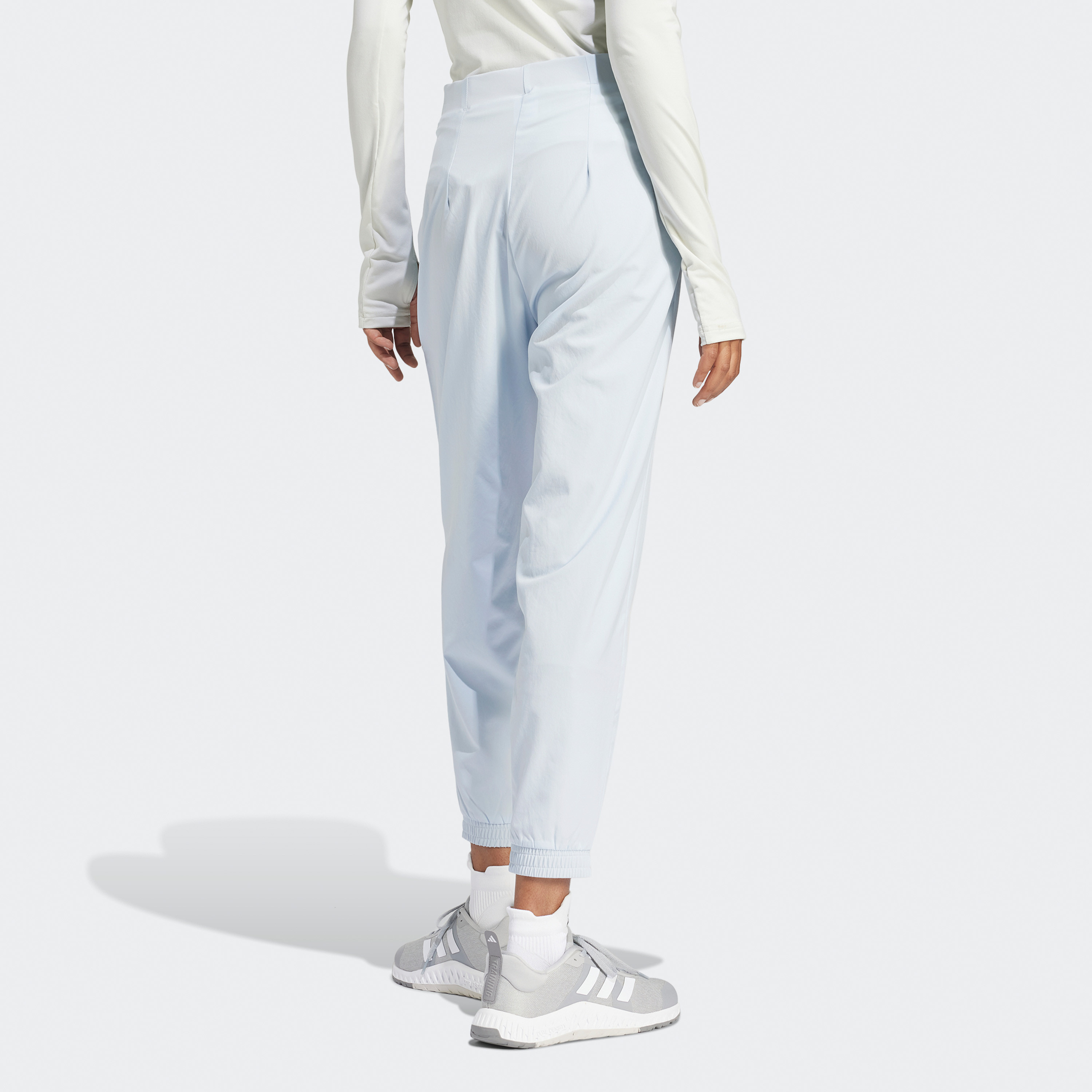 أديداس - بنطال رياضي محبوك ايسنشال بشعار بسيط ايروريدي IS3978-women-clothing-bottoms-joggers-image-6