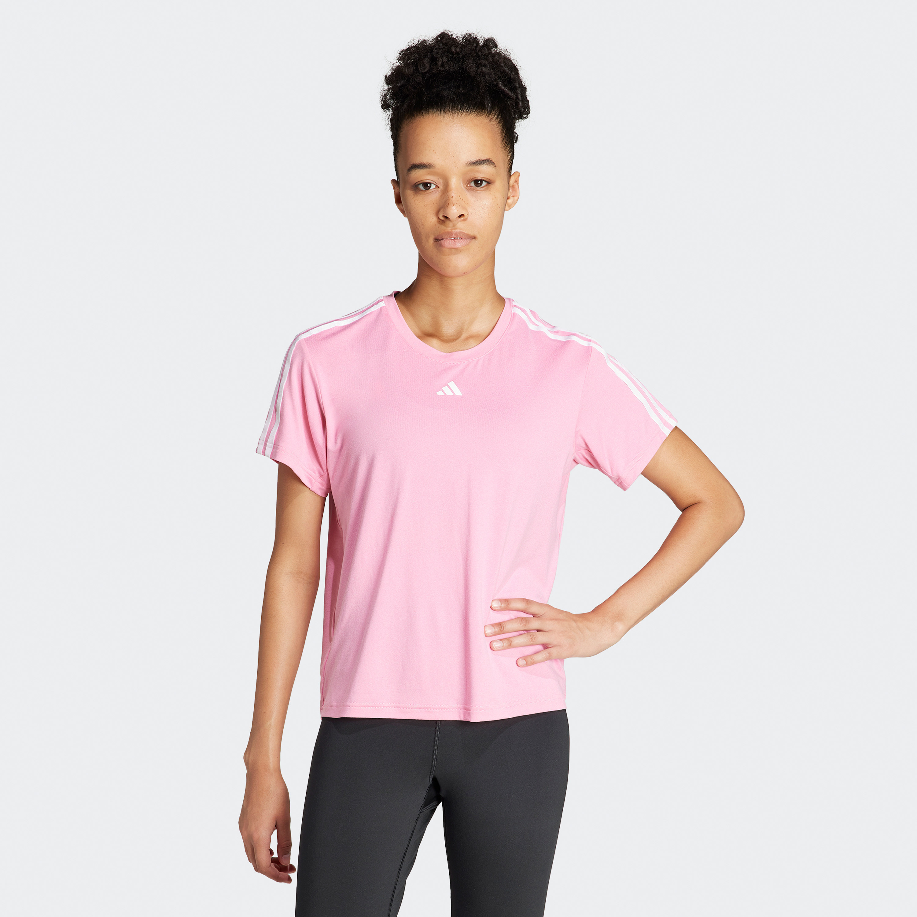أديداس - تي شيرت رياضي ايسنشال بثلاثة خطوط ايروريدي IS4215-women-clothing-tshirts-image-1