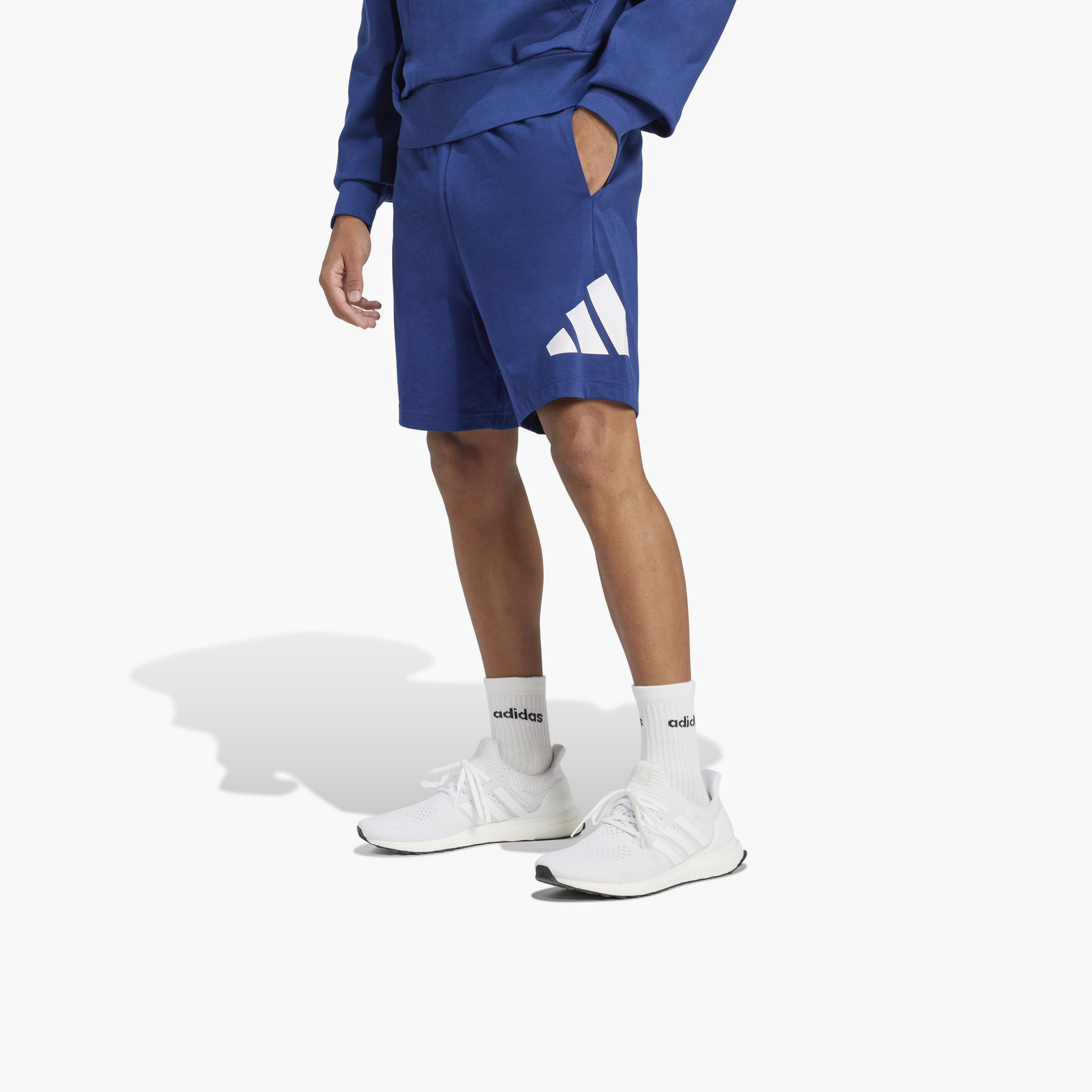 adidas Men's Essentials Big Logo Single Jersey Shorts IS6910 | OE-men-clothing-bottoms-shorts-image-1