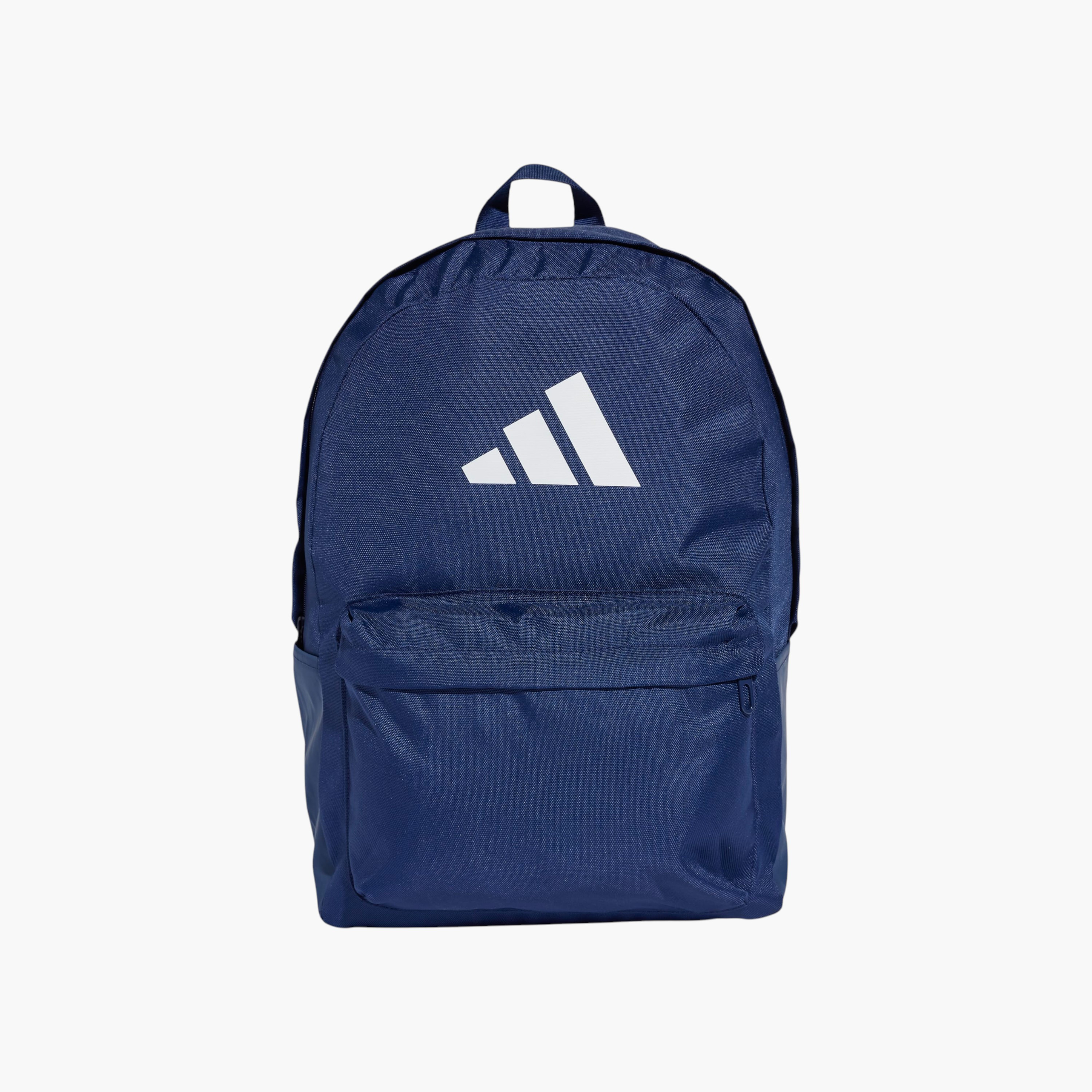adidas Logo Print School Backpack with Adjustable Straps and Zip Closure-school-bagsandbackpacks-backpacks-image-1