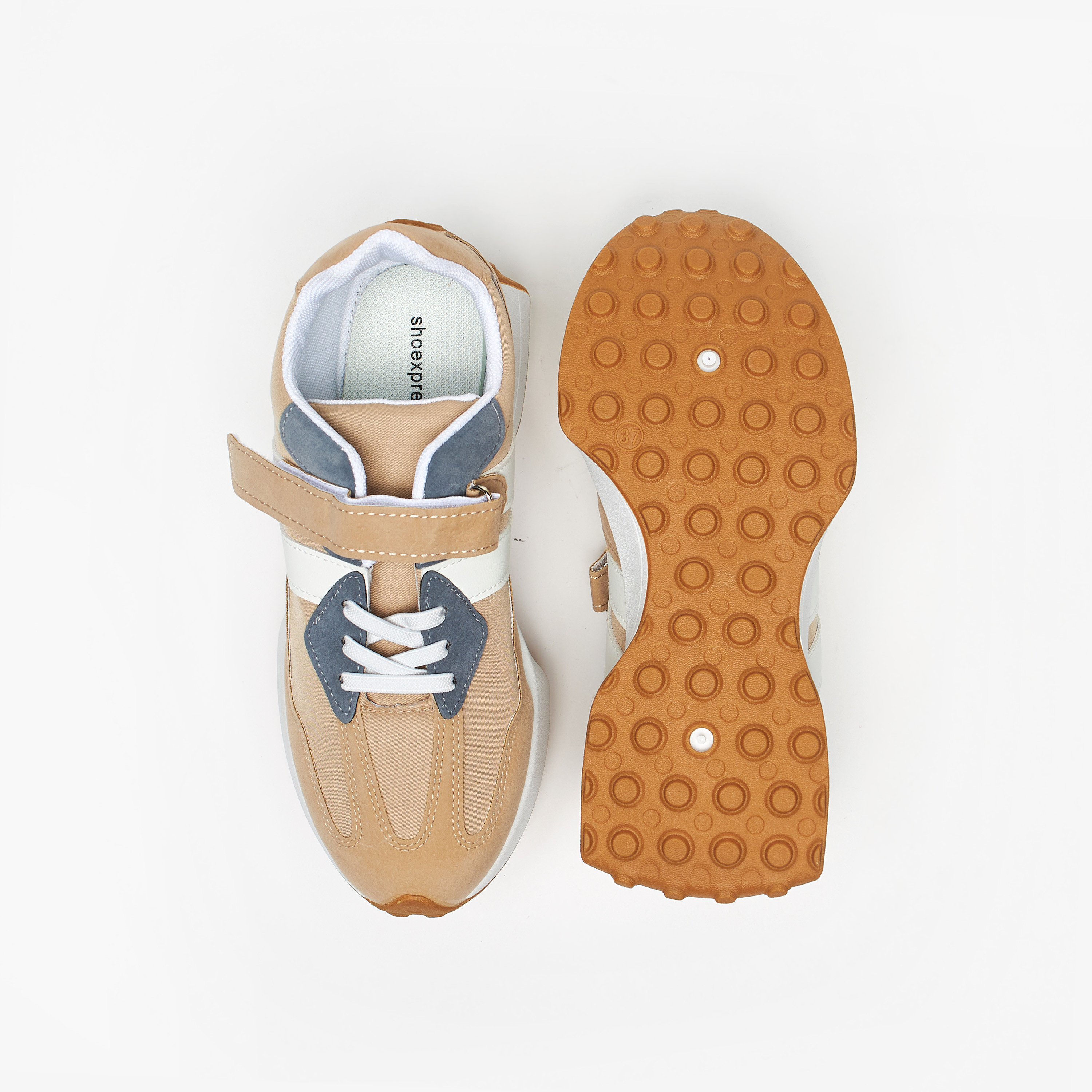 حذاء سنيكرز بقوالب ملونة وشريط إغلاق لاصق-girls-shoes-sneakers-image-5