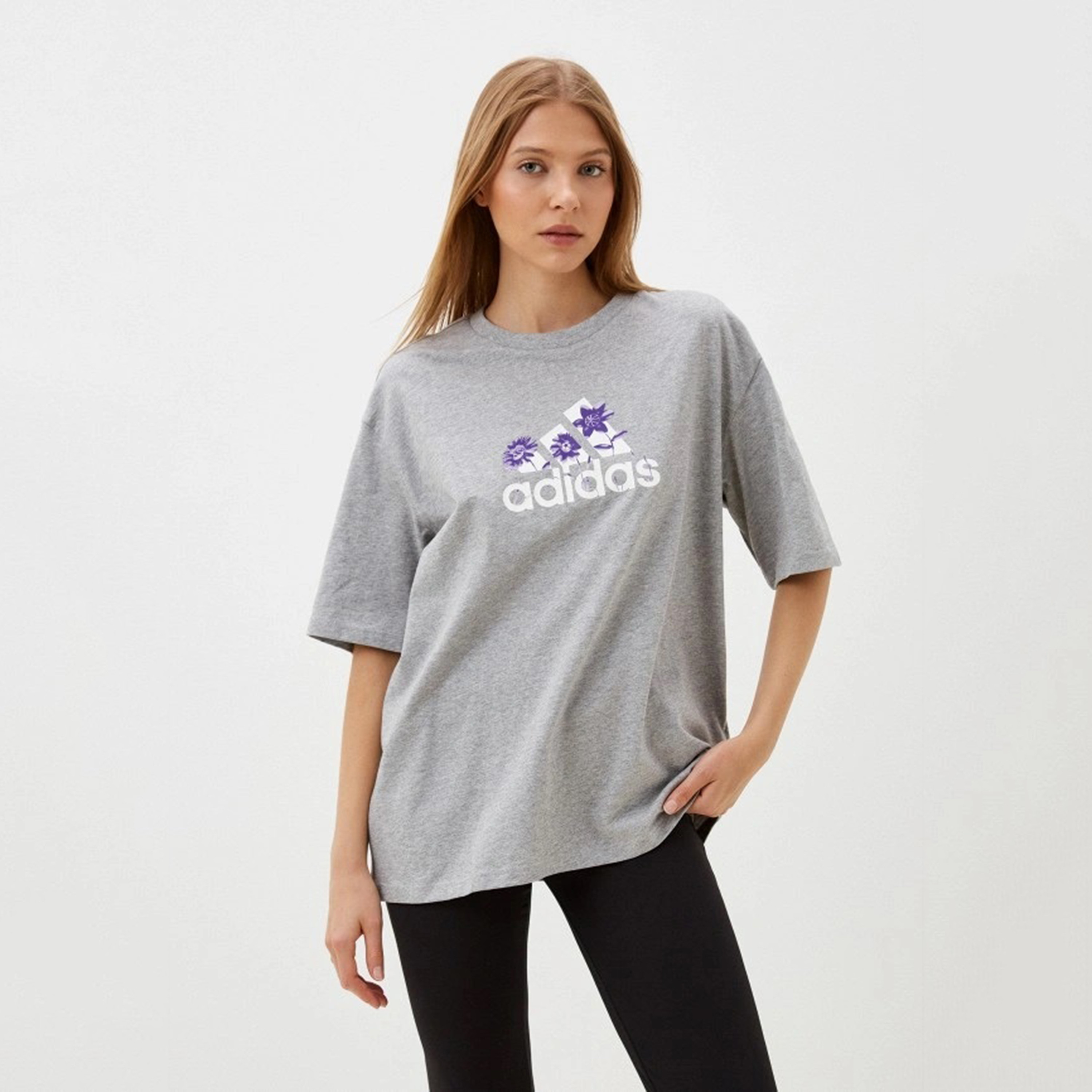 adidas Women's Flower Pack Badge of Sport T-Shirt IR5896|OE-sports-women-clothing-tshirtsandvests-image-9