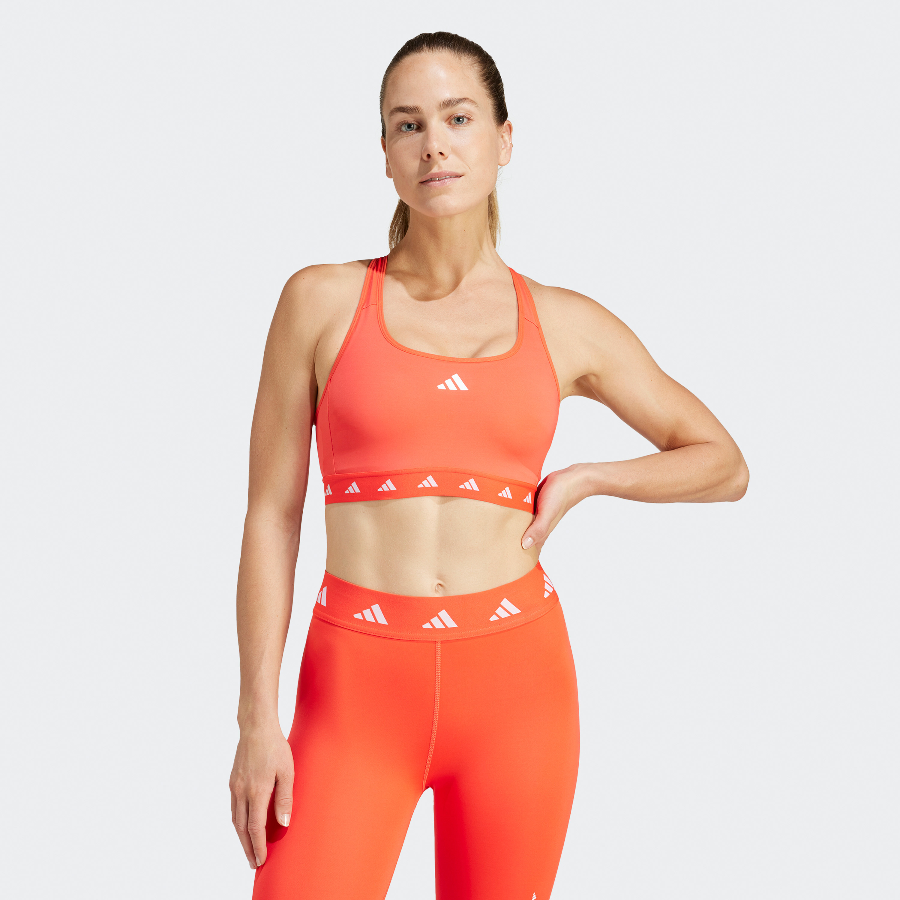 adidas Women's Powerreact Training Medium-Support Techfit Bra IT6645|OE-sports-women-clothing-sportsbras-image-1