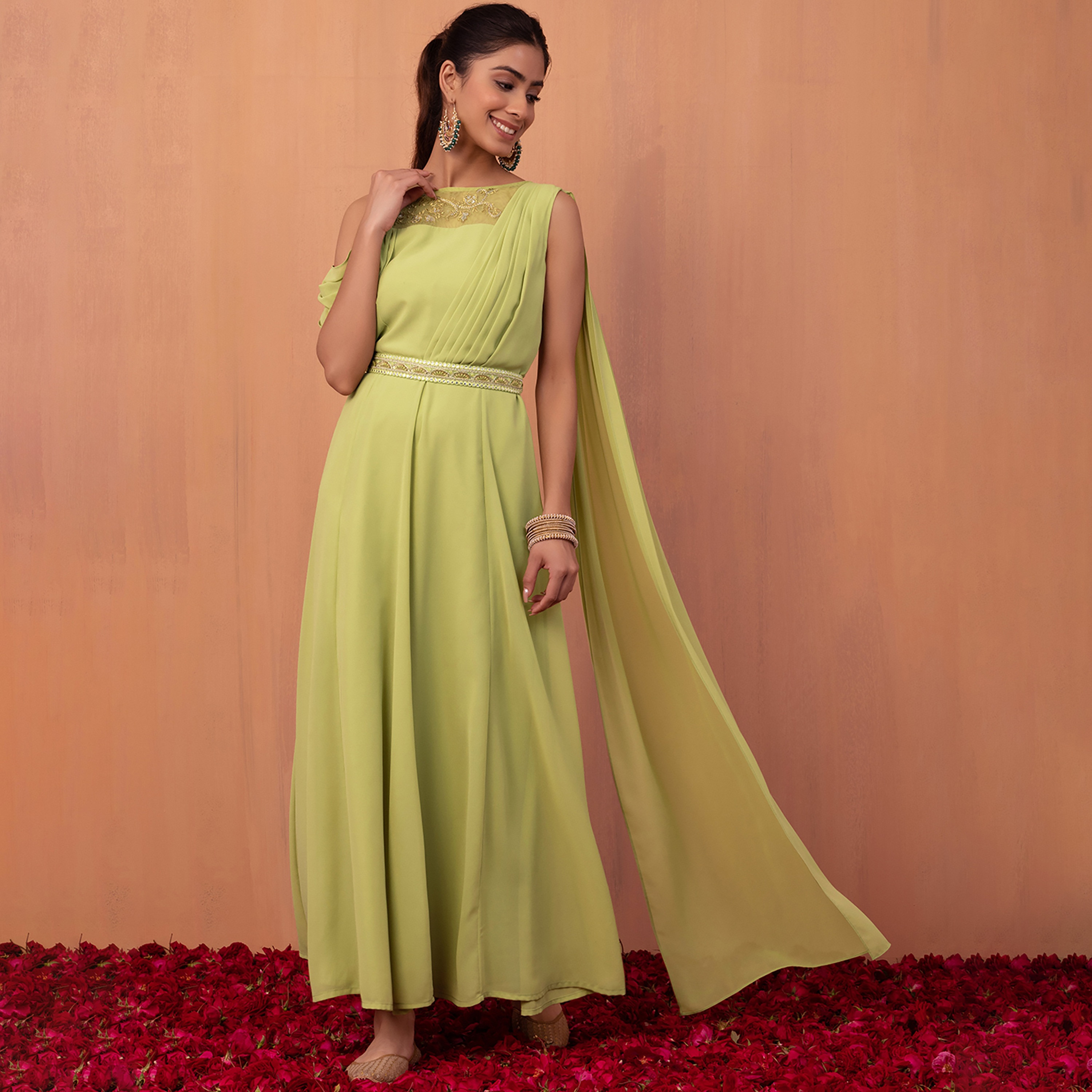 Buy Turquoise Green Dresses & Gowns for Women by Indya Online | Ajio.com