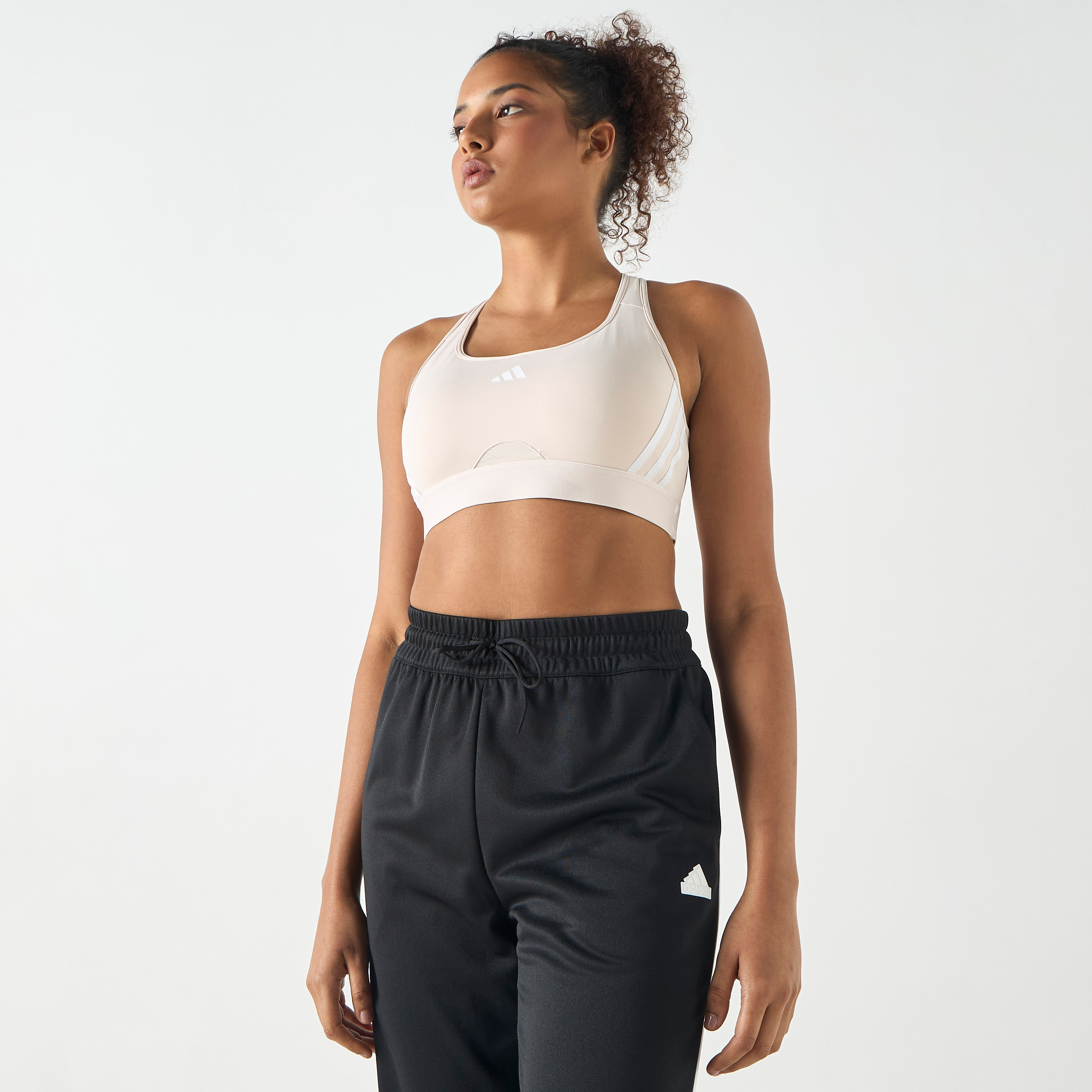adidas Women's Powerimpact Train Medium-Support 3-Stripes Bra IU1710|OE-women-clothing-sportswearandactivewear-sportsbras-image-1