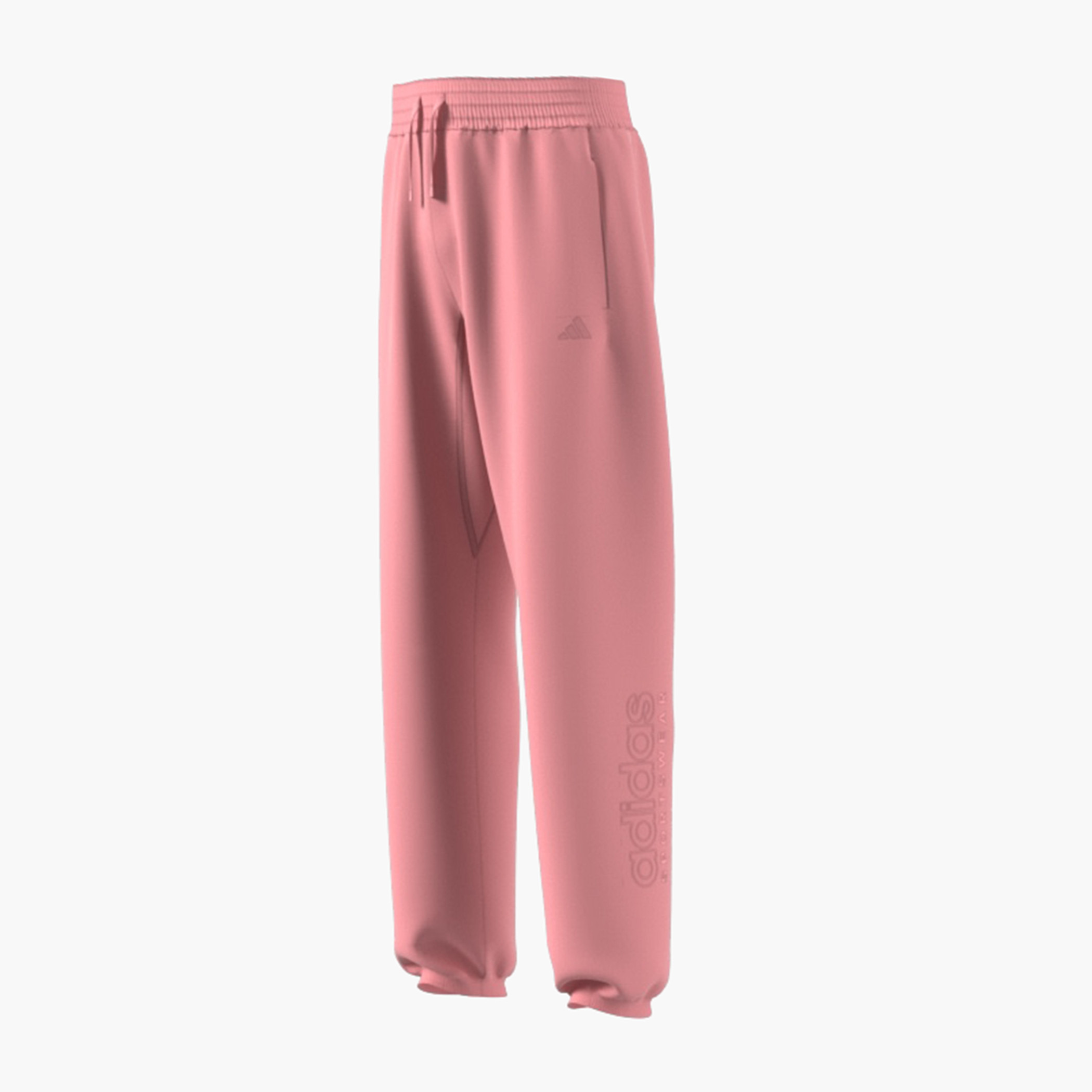 بنطلون رياضي سادة برباط إغلاق وجيوب من أديداس-girls-clothing-sportswear-bottoms-image-1