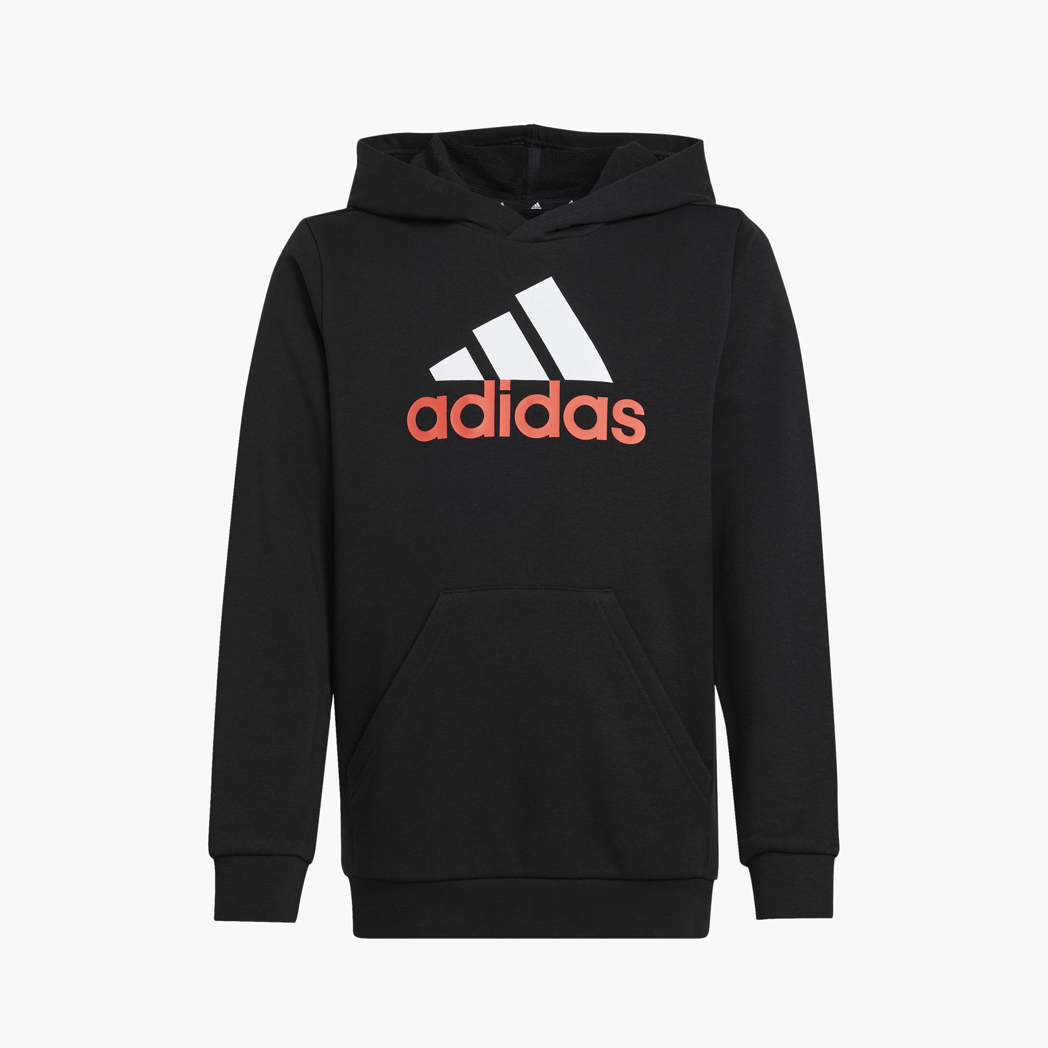 Buy Adidas Logo Print Hooded Sweatshirt with Long Sleeves Online Mothercare Bahrain