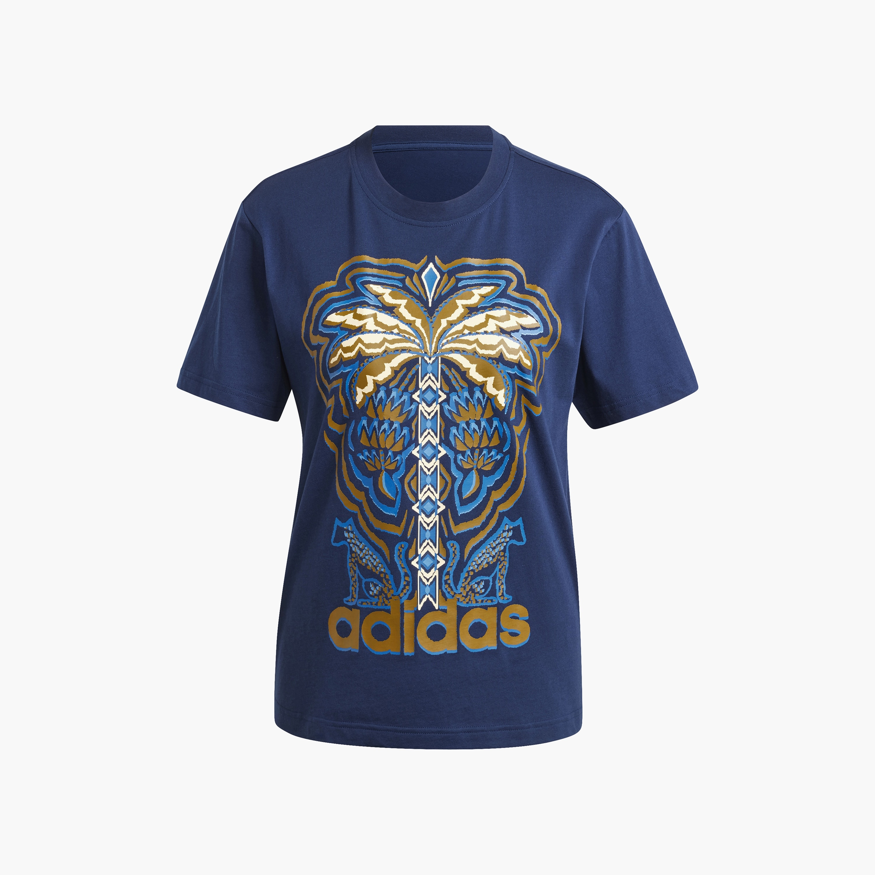 تي شيرت أديداس ذو × فارم ريو الجرافيكي للسيدات من اديداس | OE-sports-women-clothing-tshirtsandvests-image-6