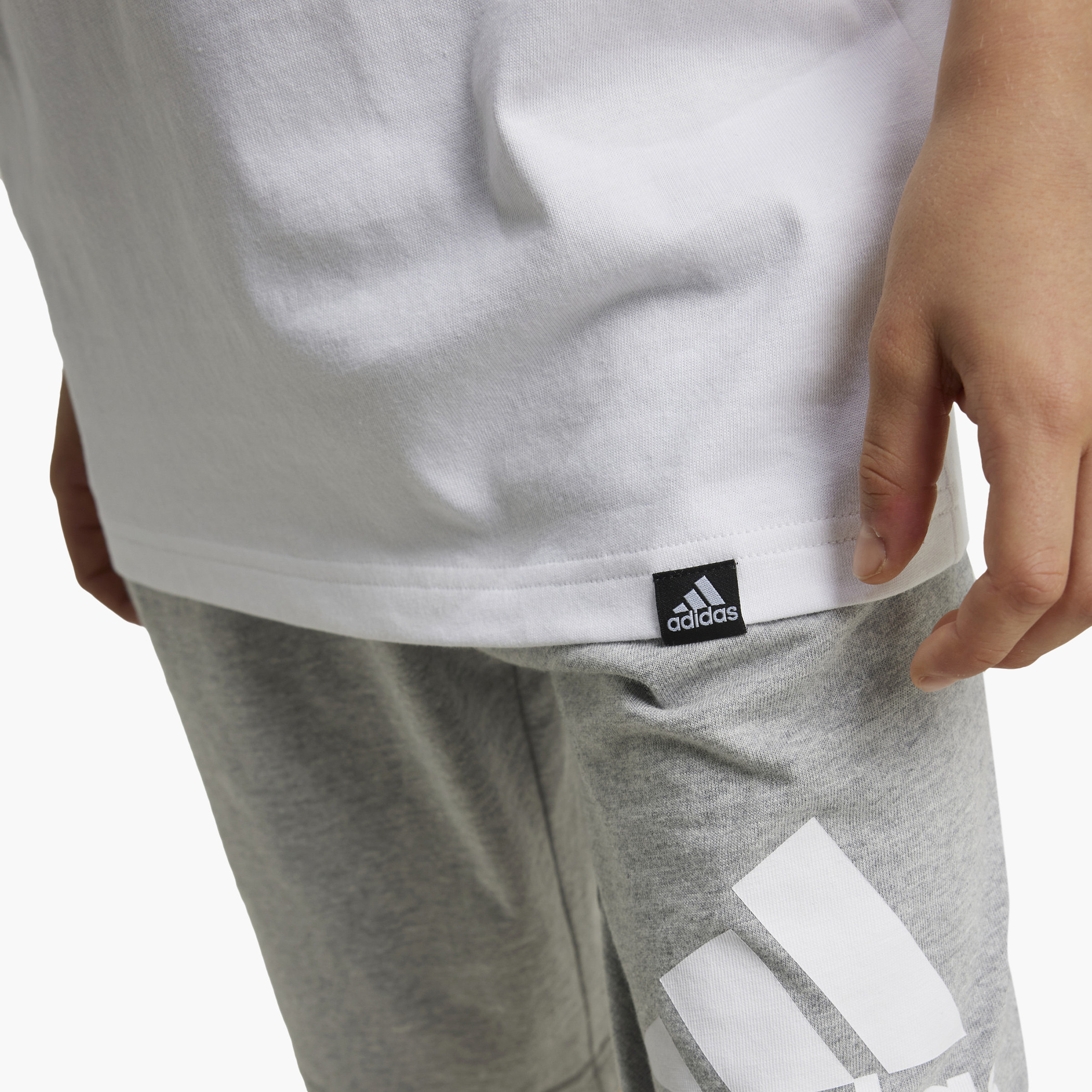 adidas Graphic Print T-shirt with Short Sleeves and Crew Neck-sports-boys-clothing-tops-image-6