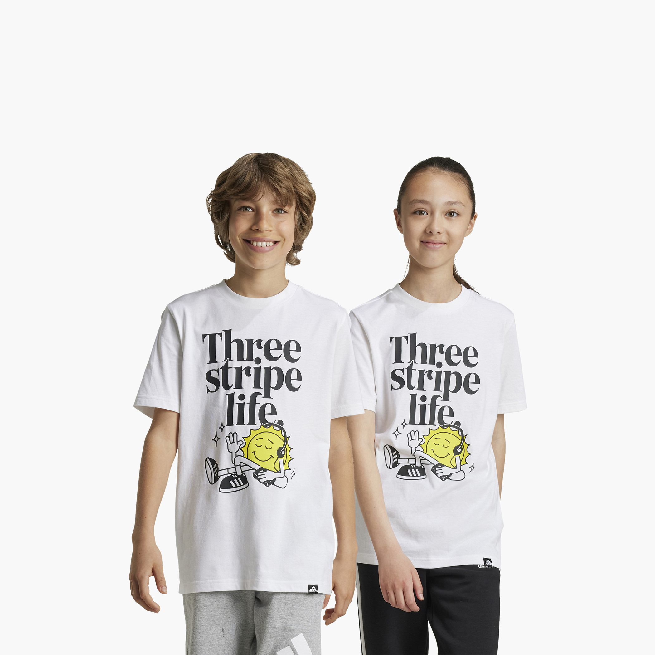 adidas Graphic Print T-shirt with Short Sleeves and Crew Neck-sports-boys-clothing-tops-image-8