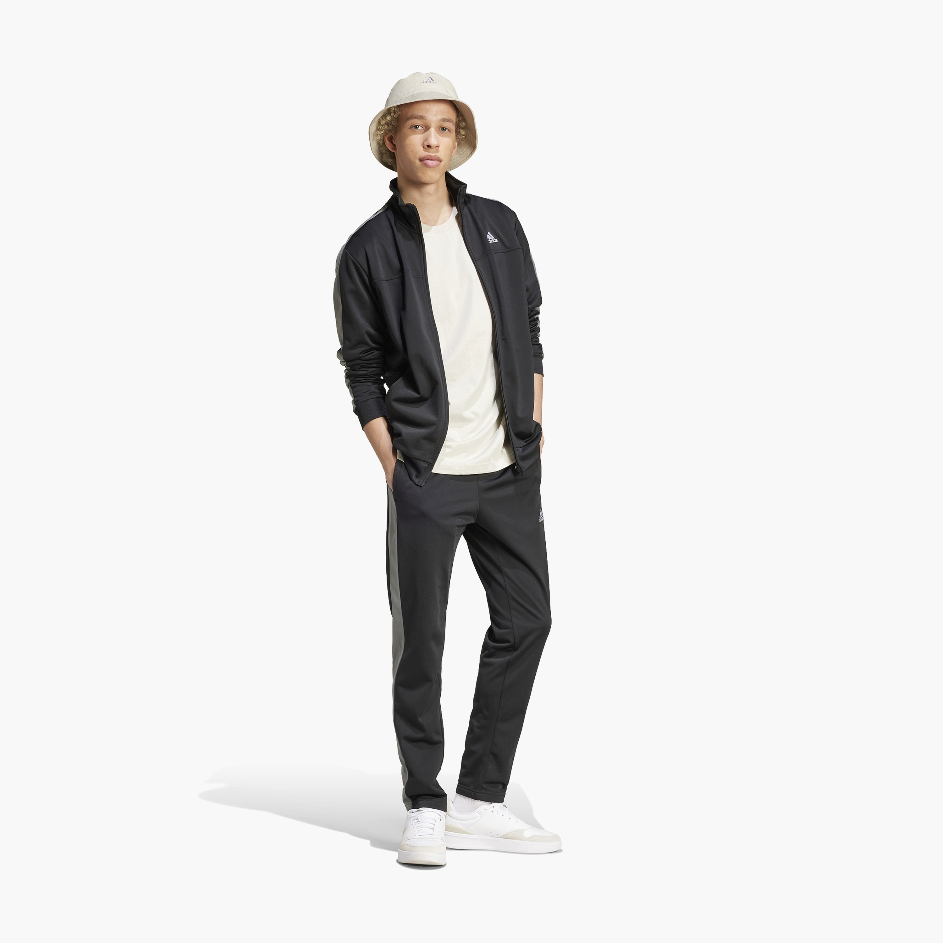 adidas Men's Sportswear Small Logo Tricot Colorblock Track Suit | OE-men-clothing-sportswearandactivewear-tracksuits-image-2
