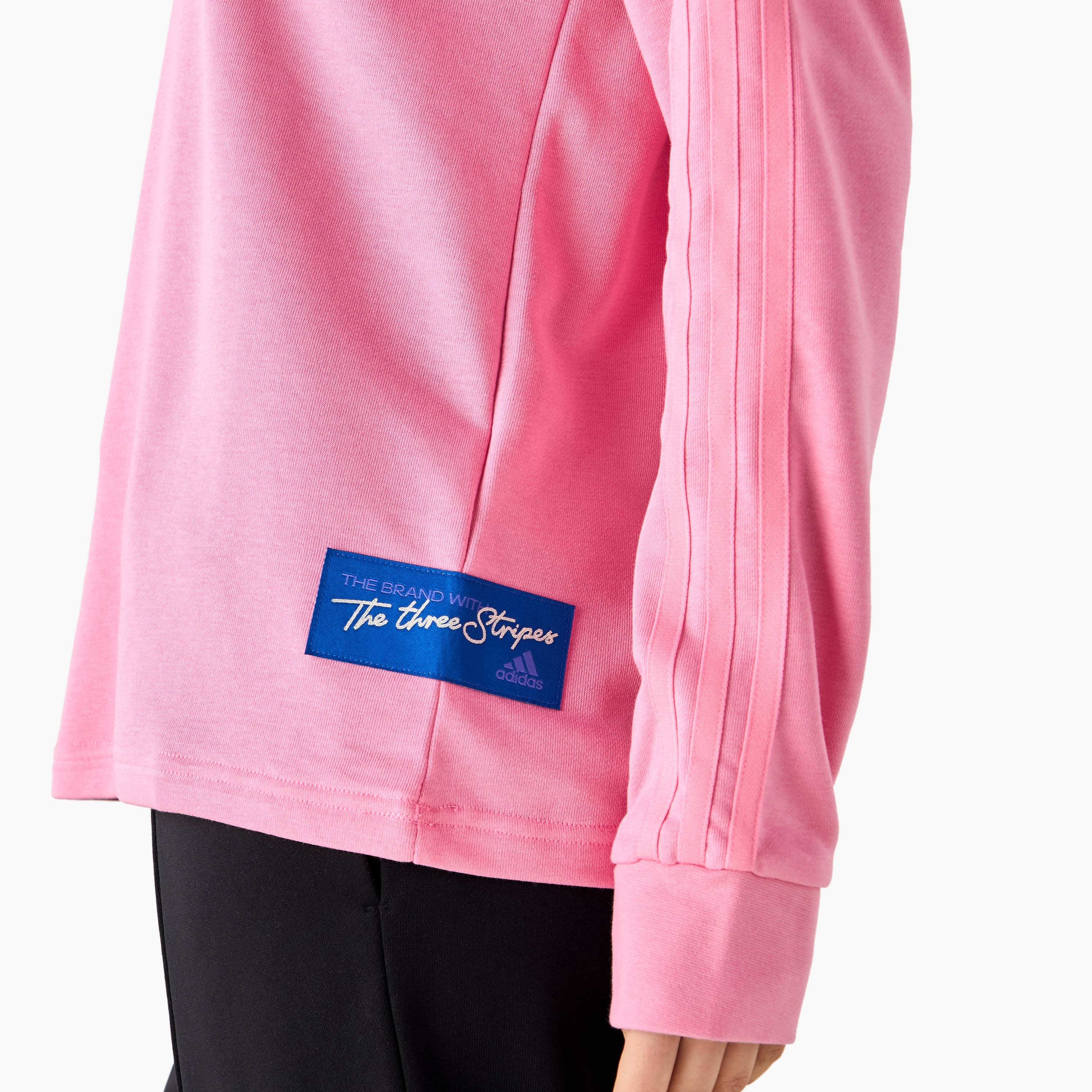 adidas Women's Modern Classics Long Sleeve Graphic Sweatshirt IW5168 | OE-women-clothing-sportswearandactivewear-hoodiesandsweatshirts-image-5