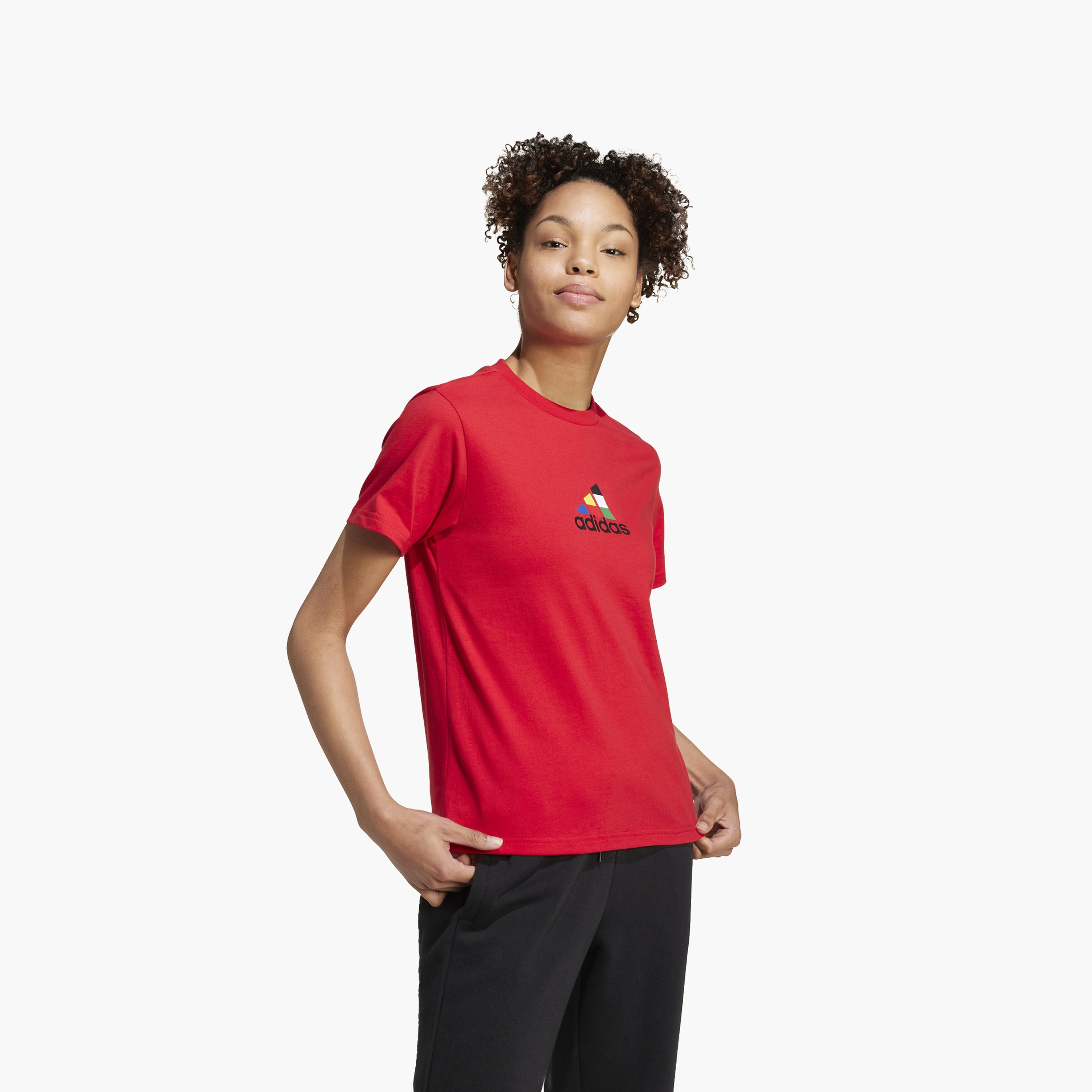 تي شيرت برسوم جرافيك ذو هاوس أوف تيرو نيشنز من أديداس | OE-sports-women-clothing-tshirtsandvests-image-8