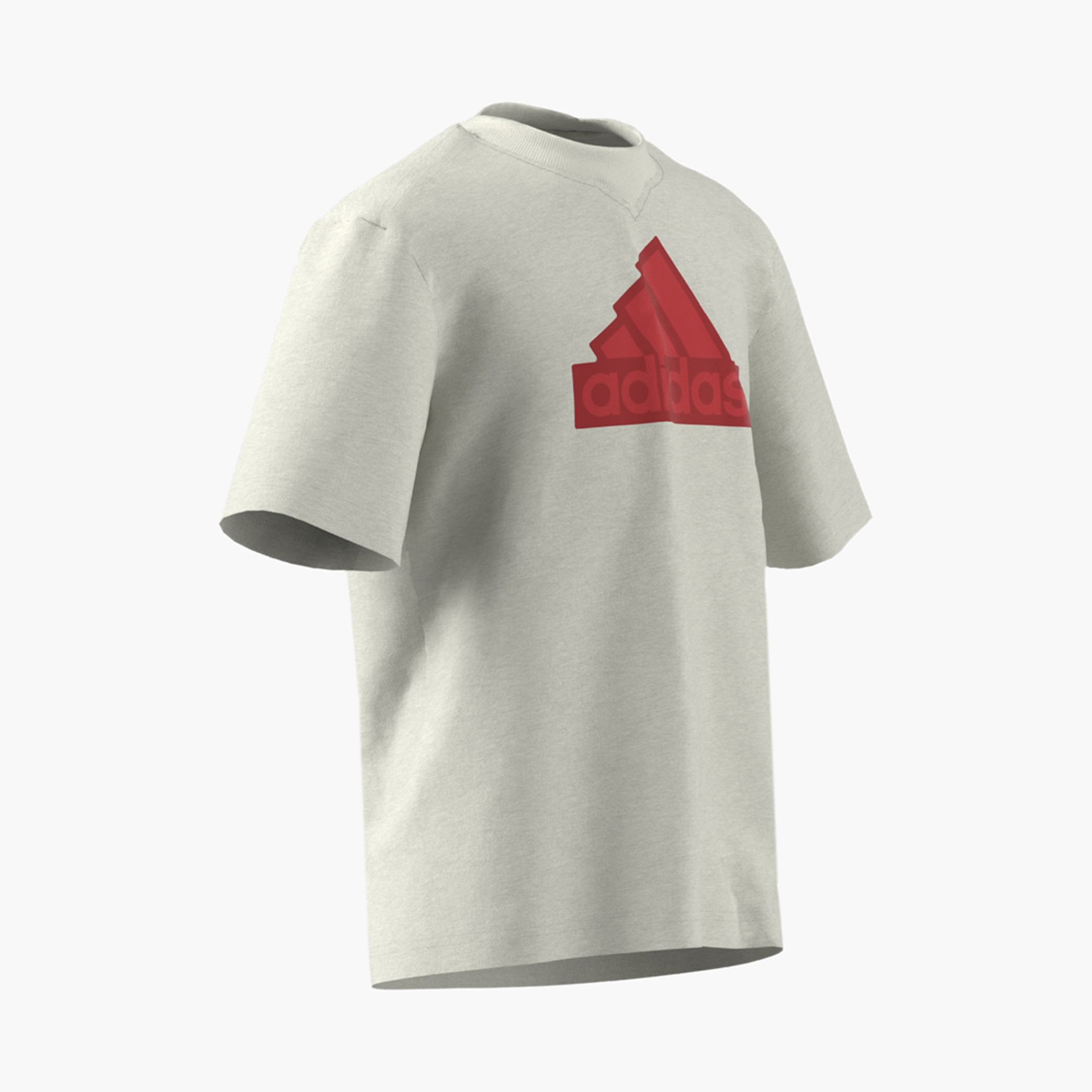 Adidas Logo Print T-shirt with Short Sleeves and Crew Neck-boys-clothing-sportswear-tops-image-1