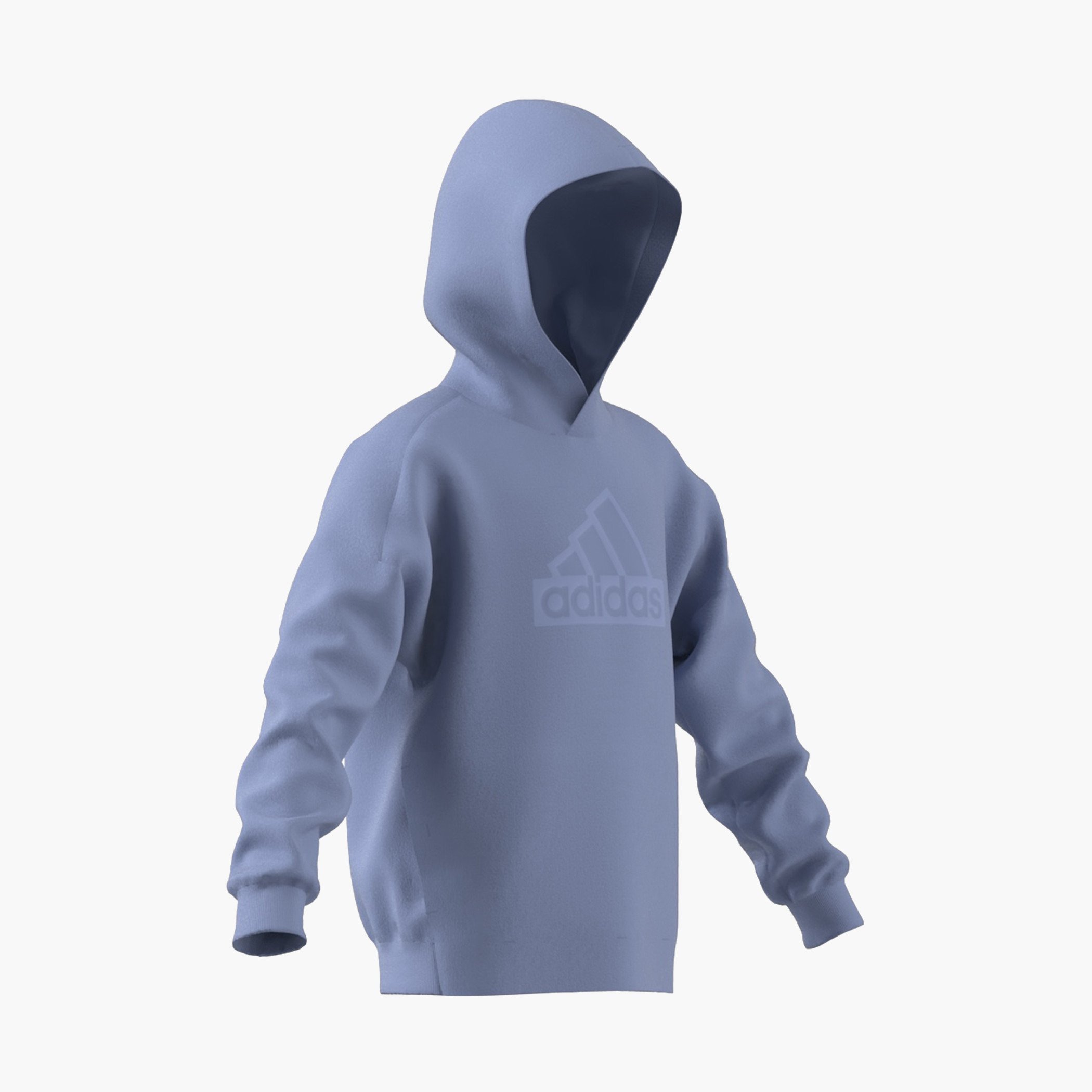 adidas Logo Print Hooded Sweatshirt with Long Sleeves-girls-clothing-winterwear-sweatshirts-image-2