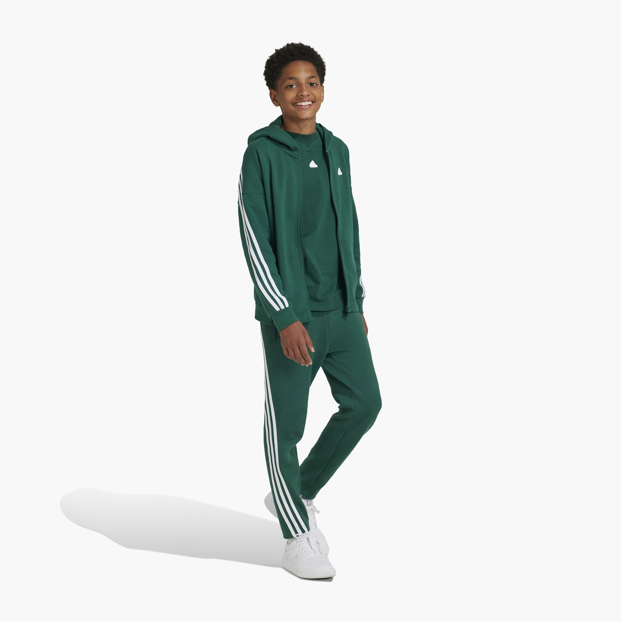adidas Solid Tape Detail Pants with Drawstring Closure and Pockets-boys-clothing-sportswear-bottoms-image-11