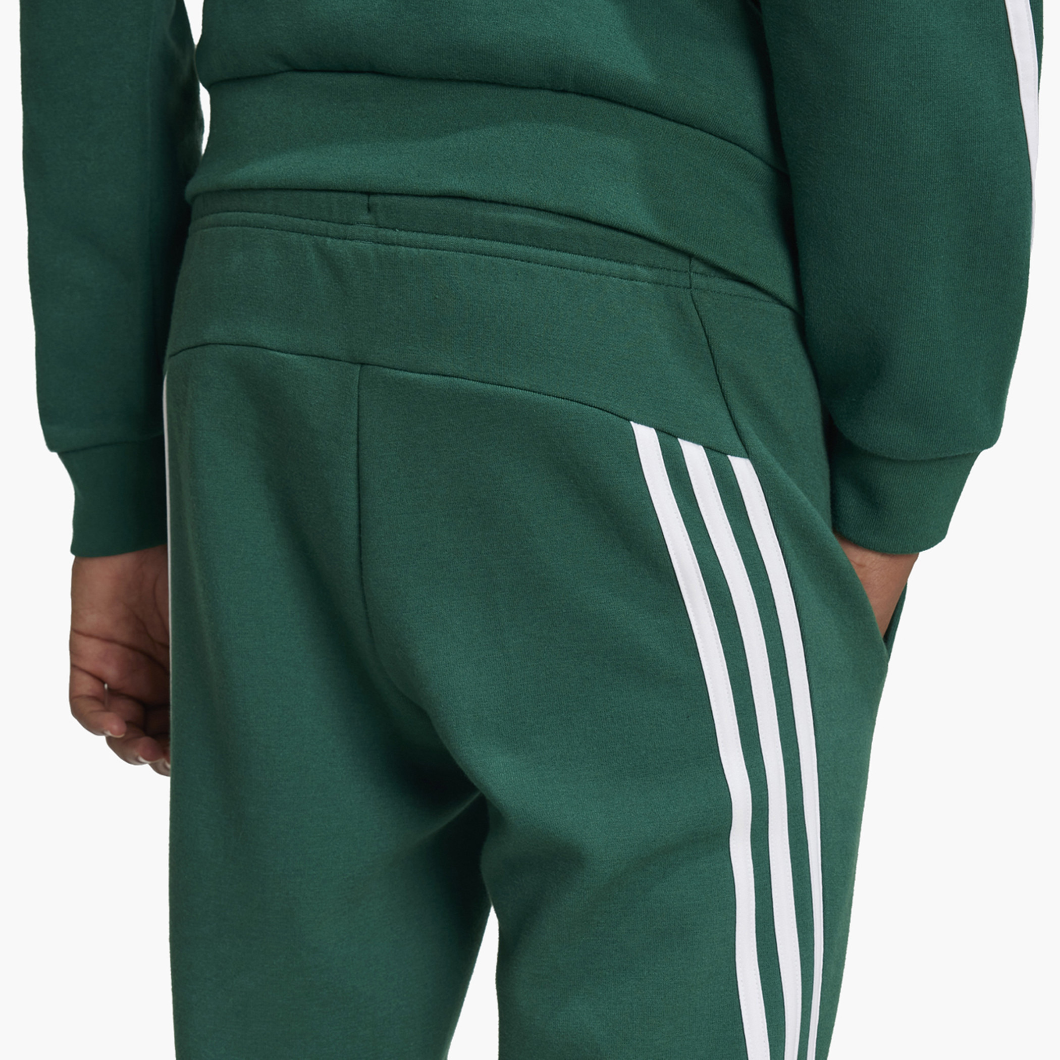 adidas Solid Tape Detail Pants with Drawstring Closure and Pockets-boys-clothing-sportswear-bottoms-image-13