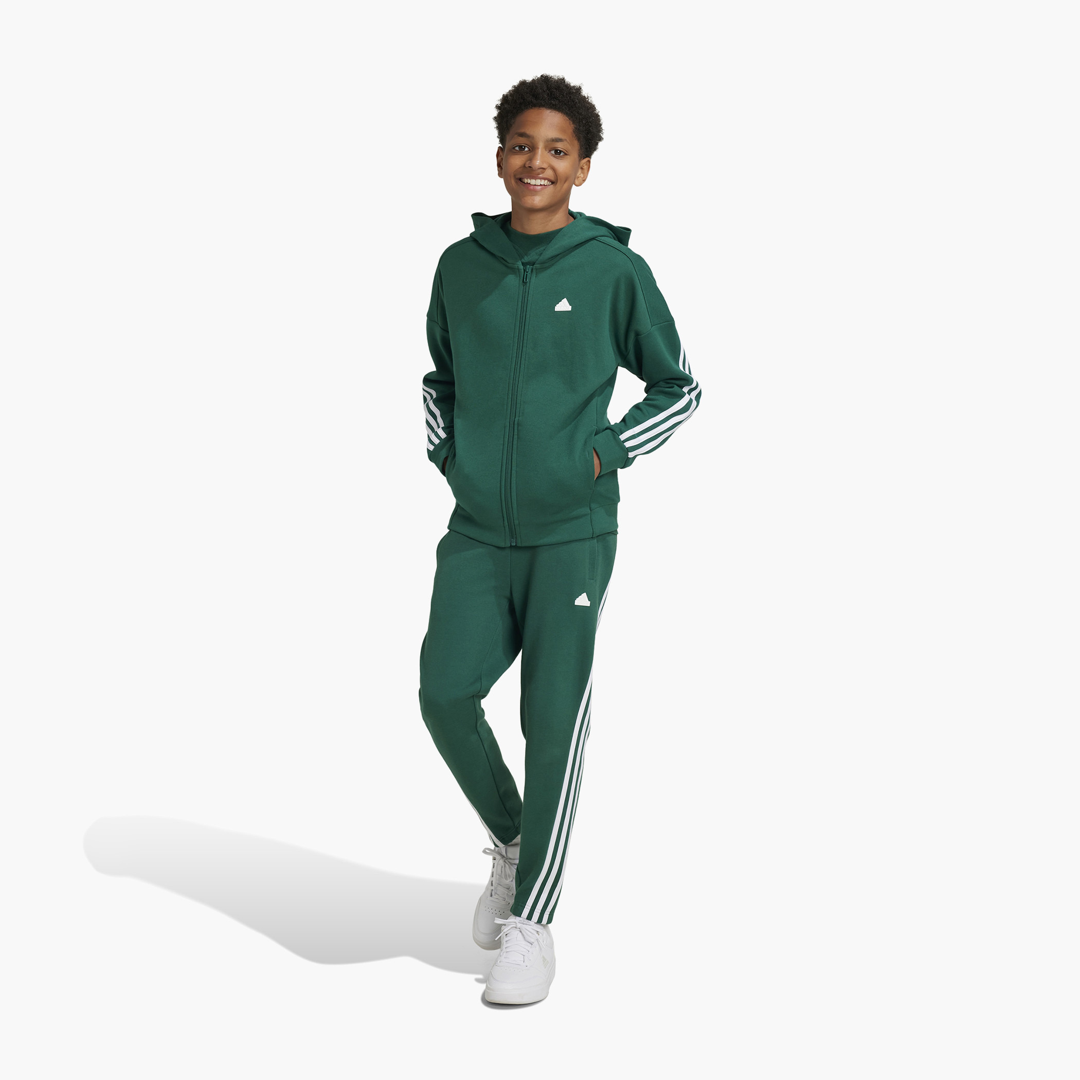adidas Solid Tape Detail Pants with Drawstring Closure and Pockets-boys-clothing-sportswear-bottoms-image-9