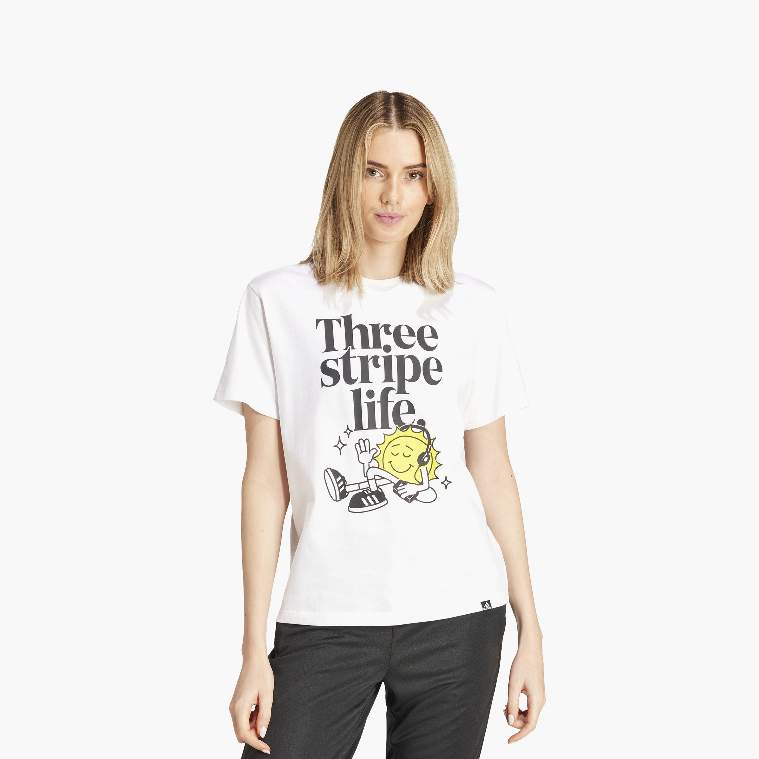 adidas Women's Positivity Graphic T-Shirt | OE-women-clothing-tshirts-image-1