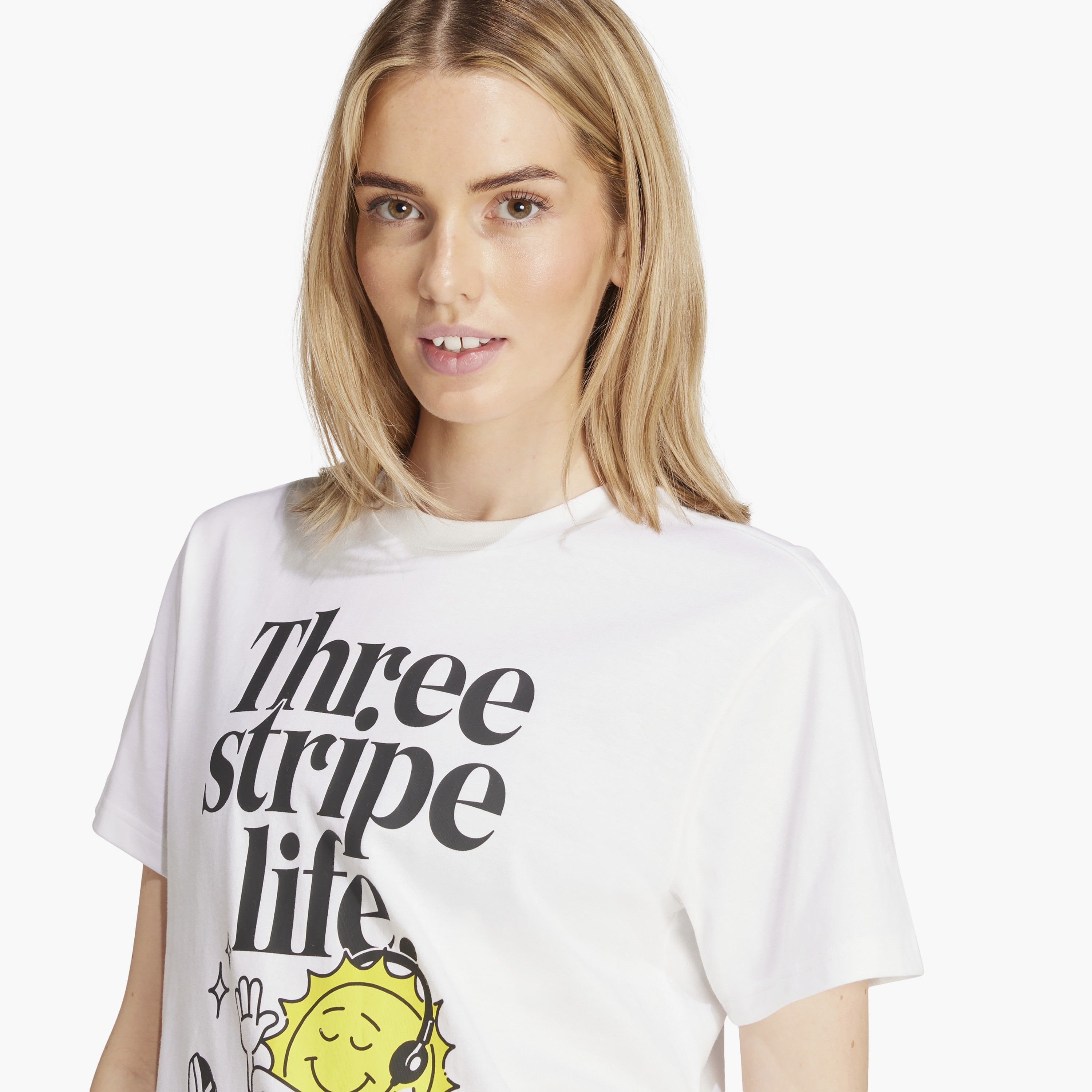 adidas Women's Positivity Graphic T-Shirt | OE-women-clothing-tshirts-image-3