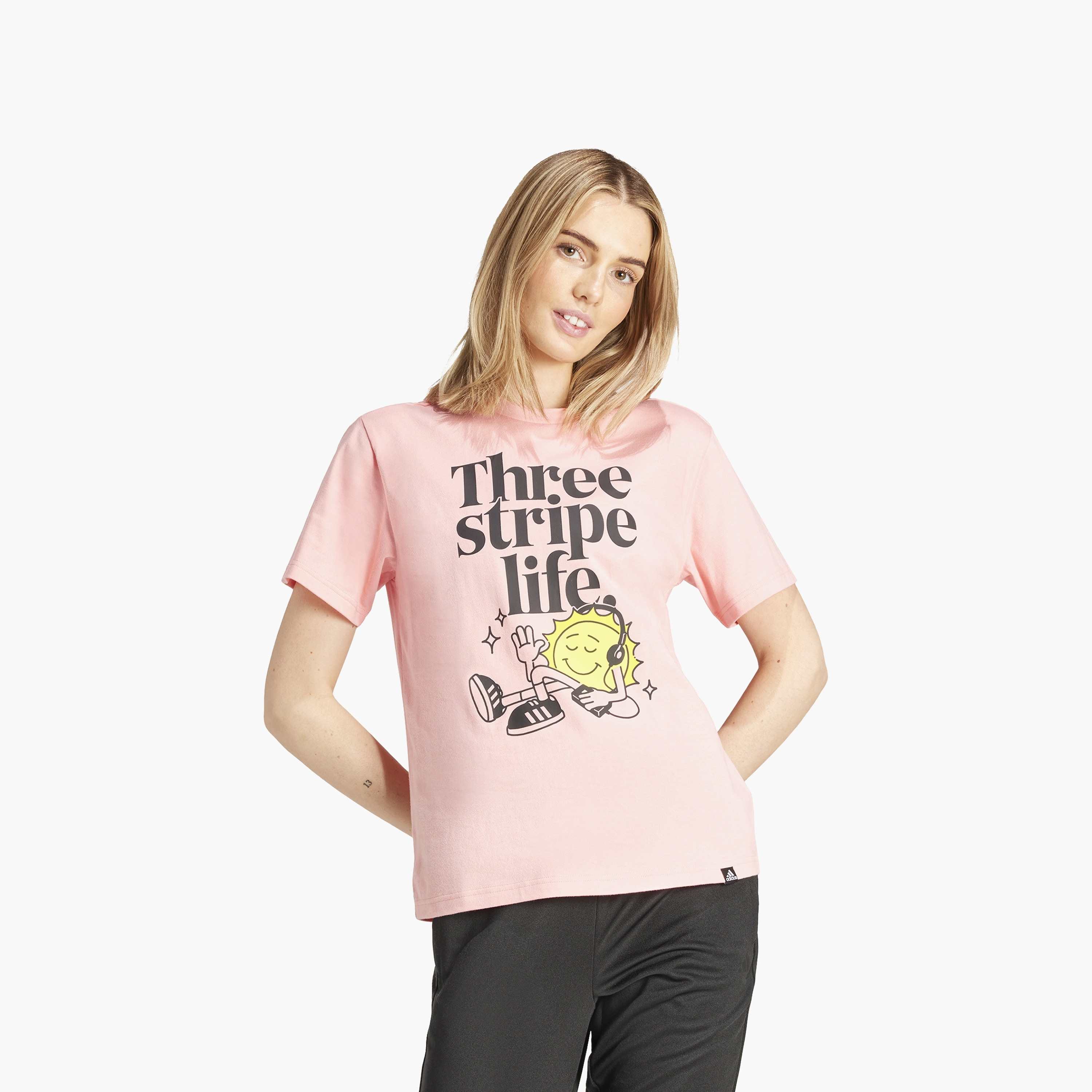 تيشيرت بوزيتيفيتي جرافيك للنساء من اديداس | OE-women-clothing-tshirts-image-7
