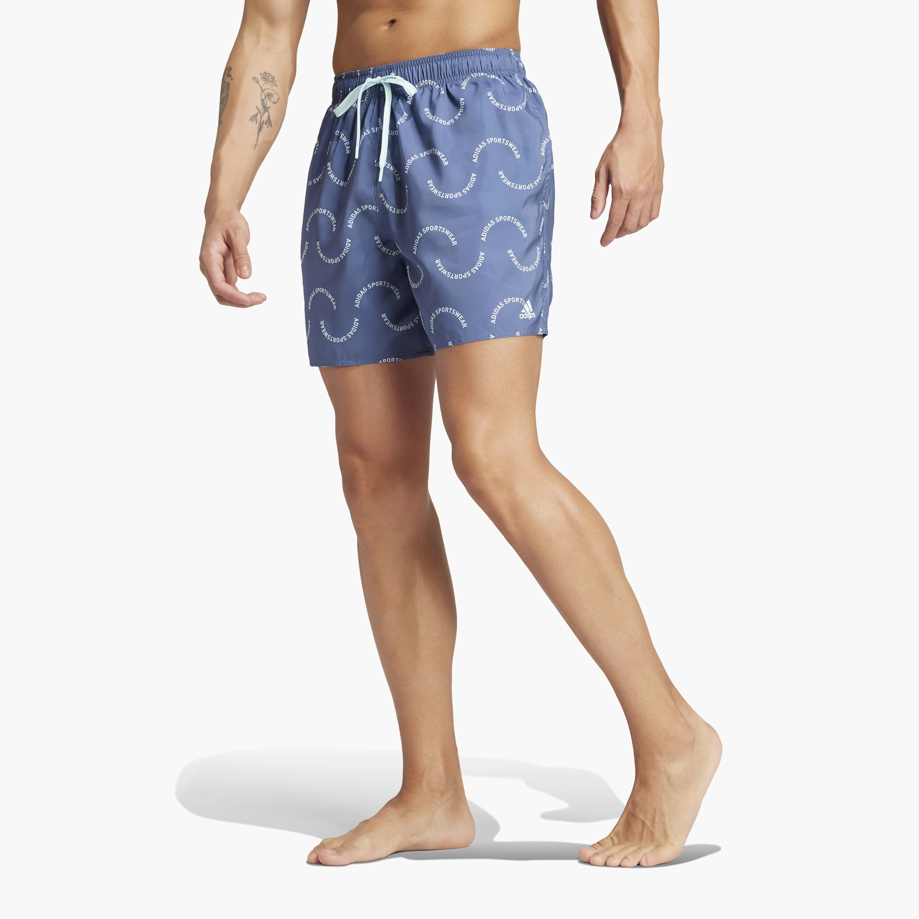adidas Men's Wave Logo CLX Swim Shorts IX7570 | OE-men-clothing-swimandbeach-shorts-image-1