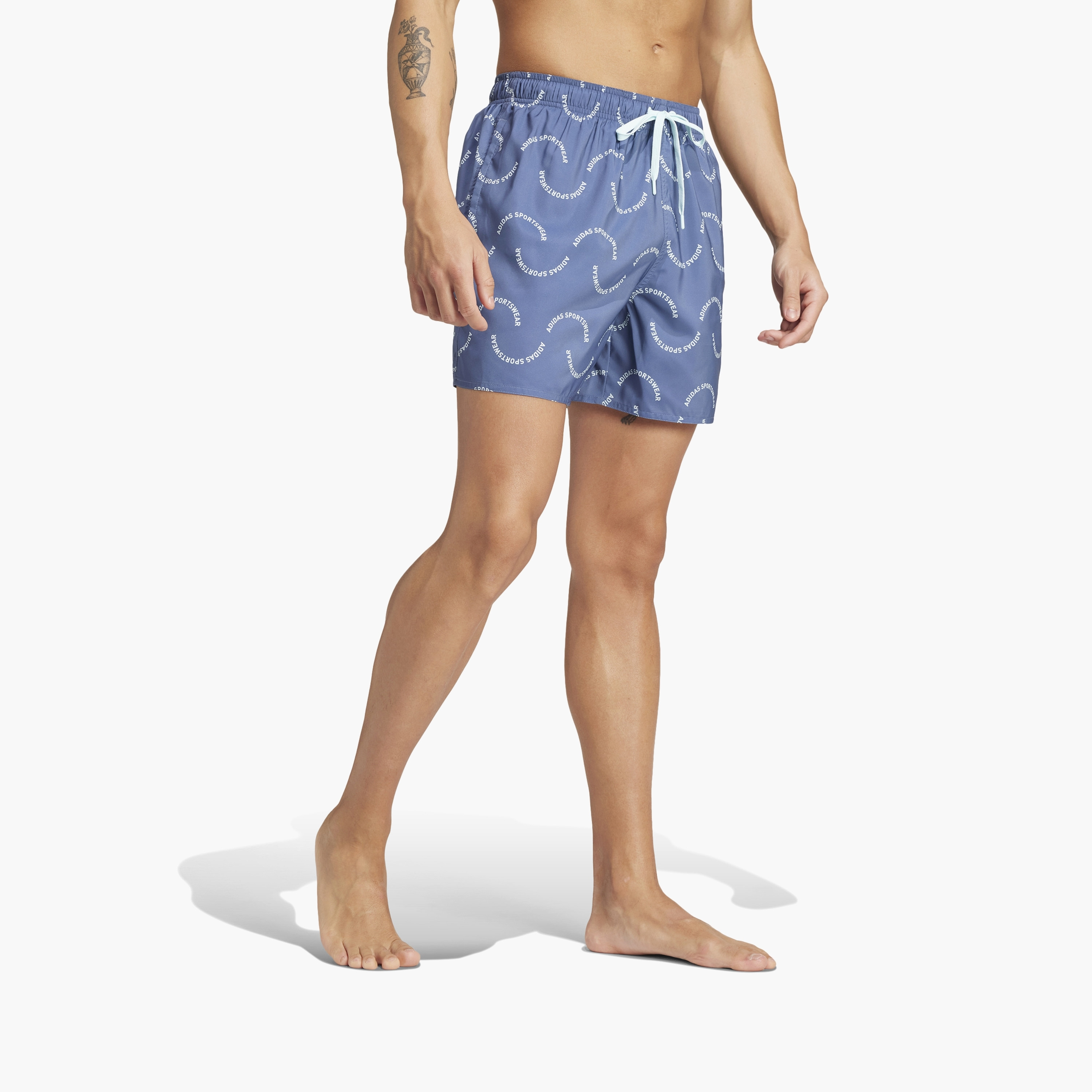 adidas Men's Wave Logo CLX Swim Shorts IX7570 | OE-men-clothing-swimandbeach-shorts-image-2