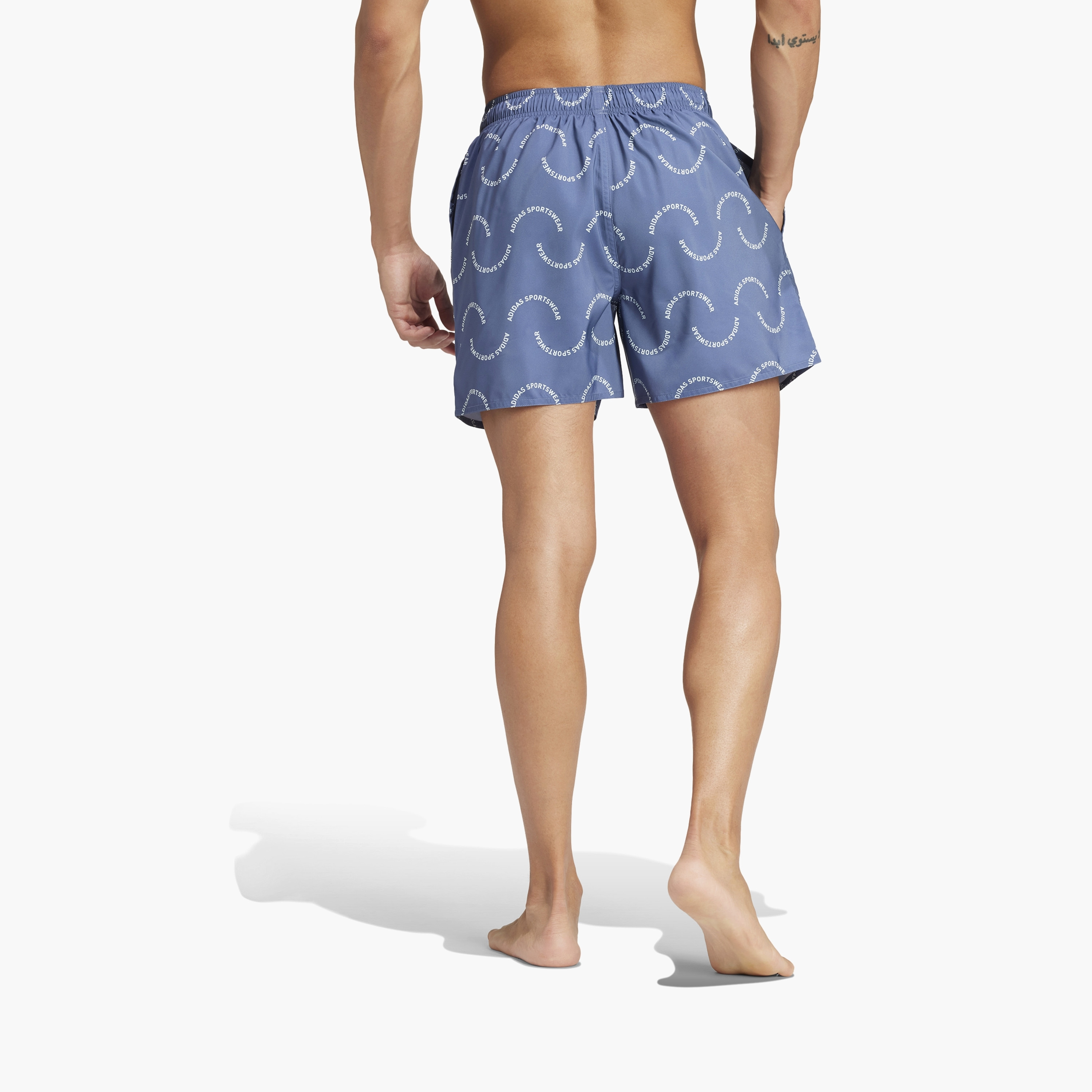 adidas Men's Wave Logo CLX Swim Shorts IX7570 | OE-men-clothing-swimandbeach-shorts-image-5