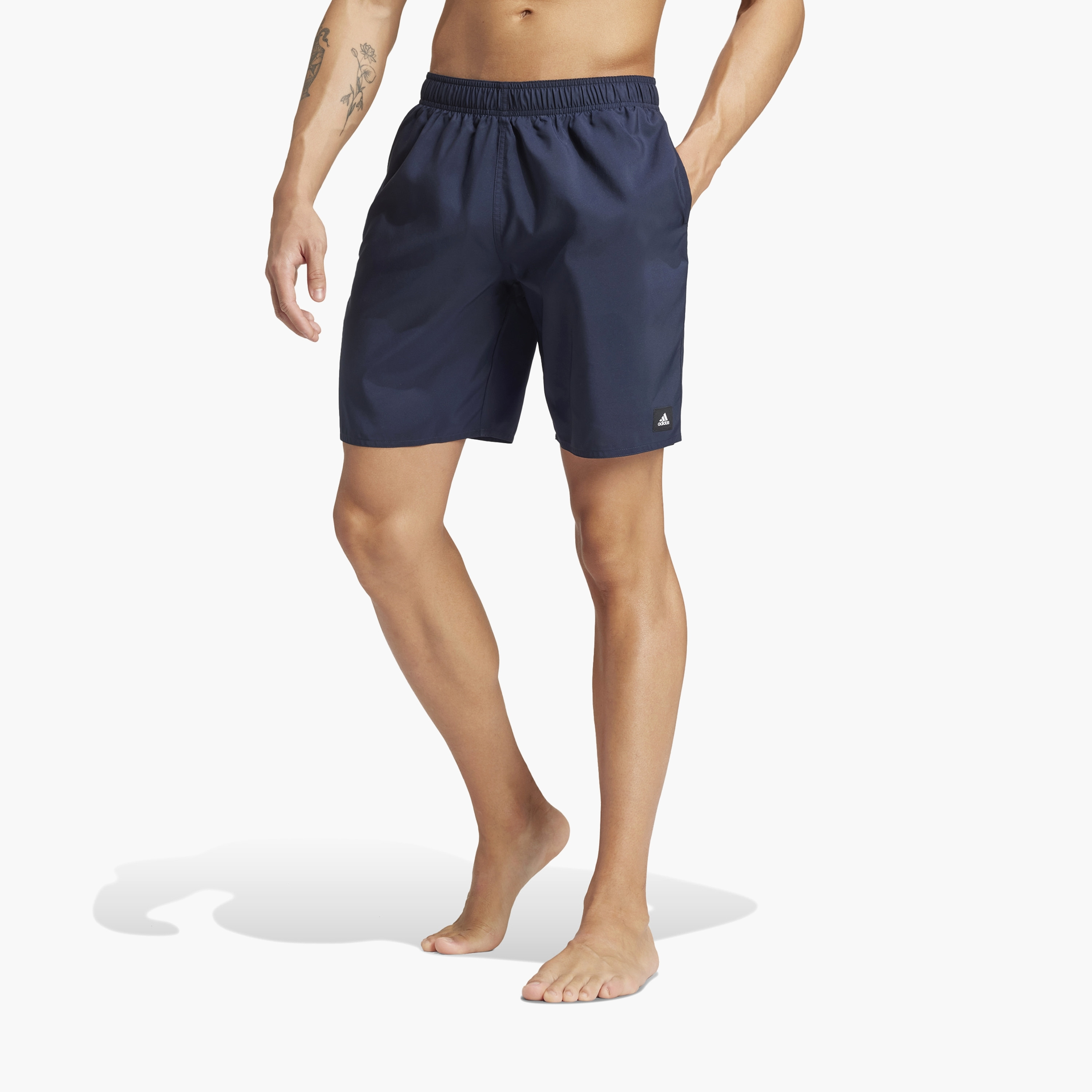 adidas Men's Solid CLX Classic-Length Swim Shorts | OE-sports-men-clothing-swimwear-image-1