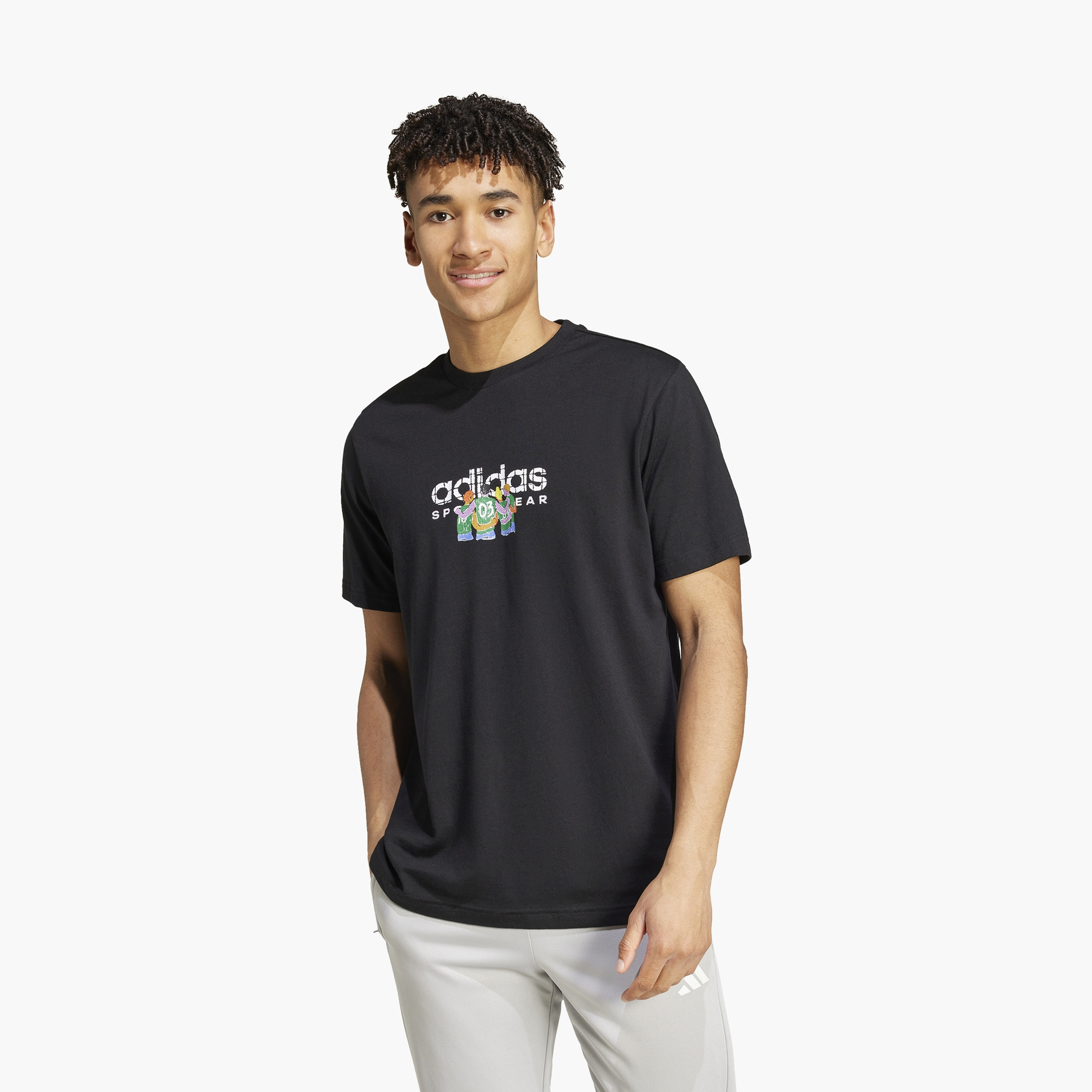 adidas Men's Codes Linear Graphic T-Shirt | OE-men-clothing-sportswearandactivewear-tshirtsandpolos-image-1