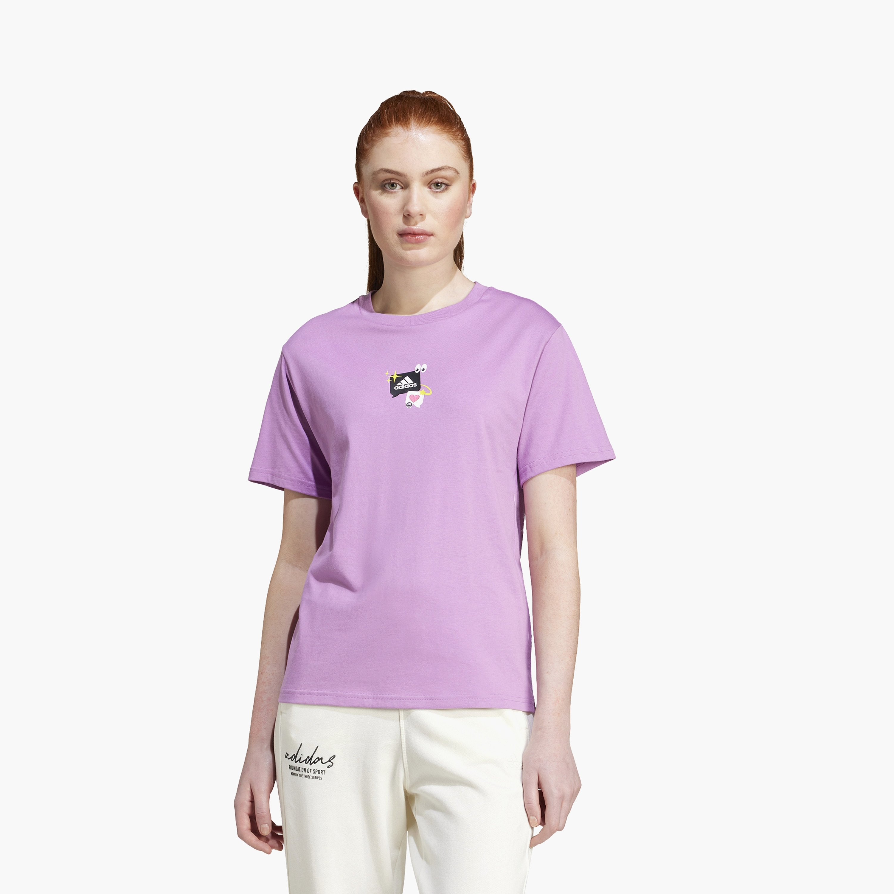 adidas Women's Remoji Graphic T-Shirt IY3440 | OE-sports-women-clothing-tshirtsandvests-image-1